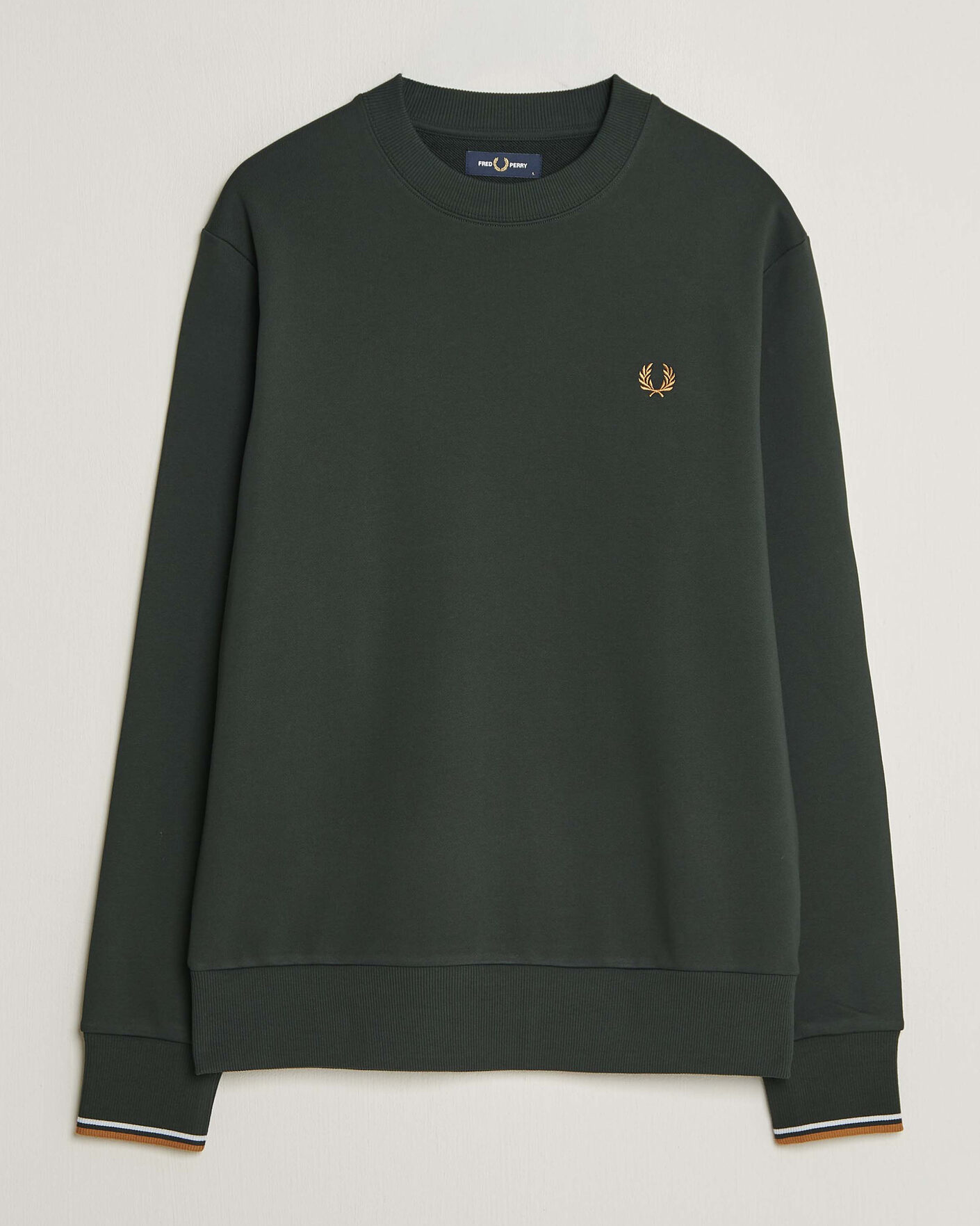Homme | Pulls Et Tricots | Fred Perry | Crew Neck Sweatshirt Night Green