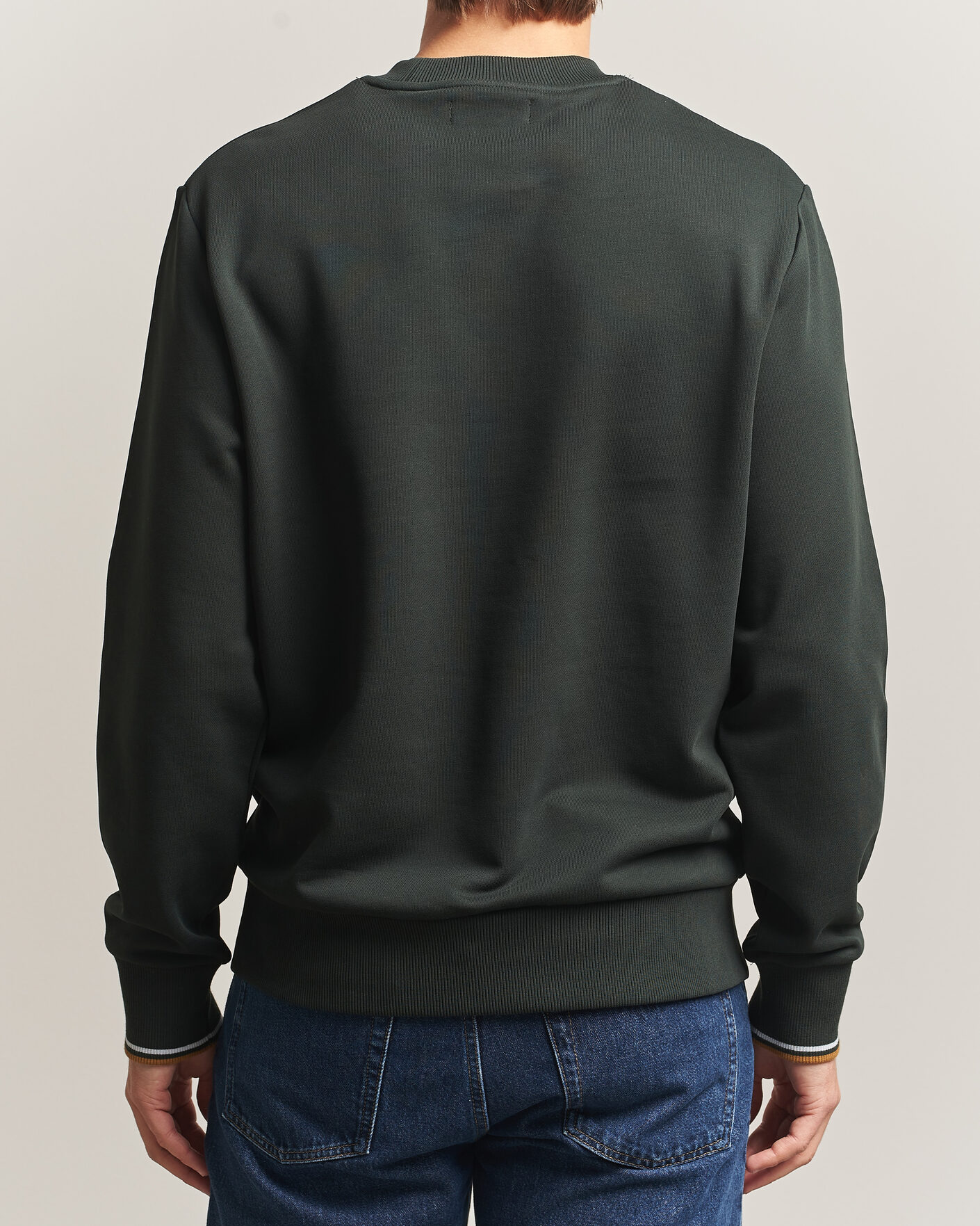 Homme | Pulls Et Tricots | Fred Perry | Crew Neck Sweatshirt Night Green