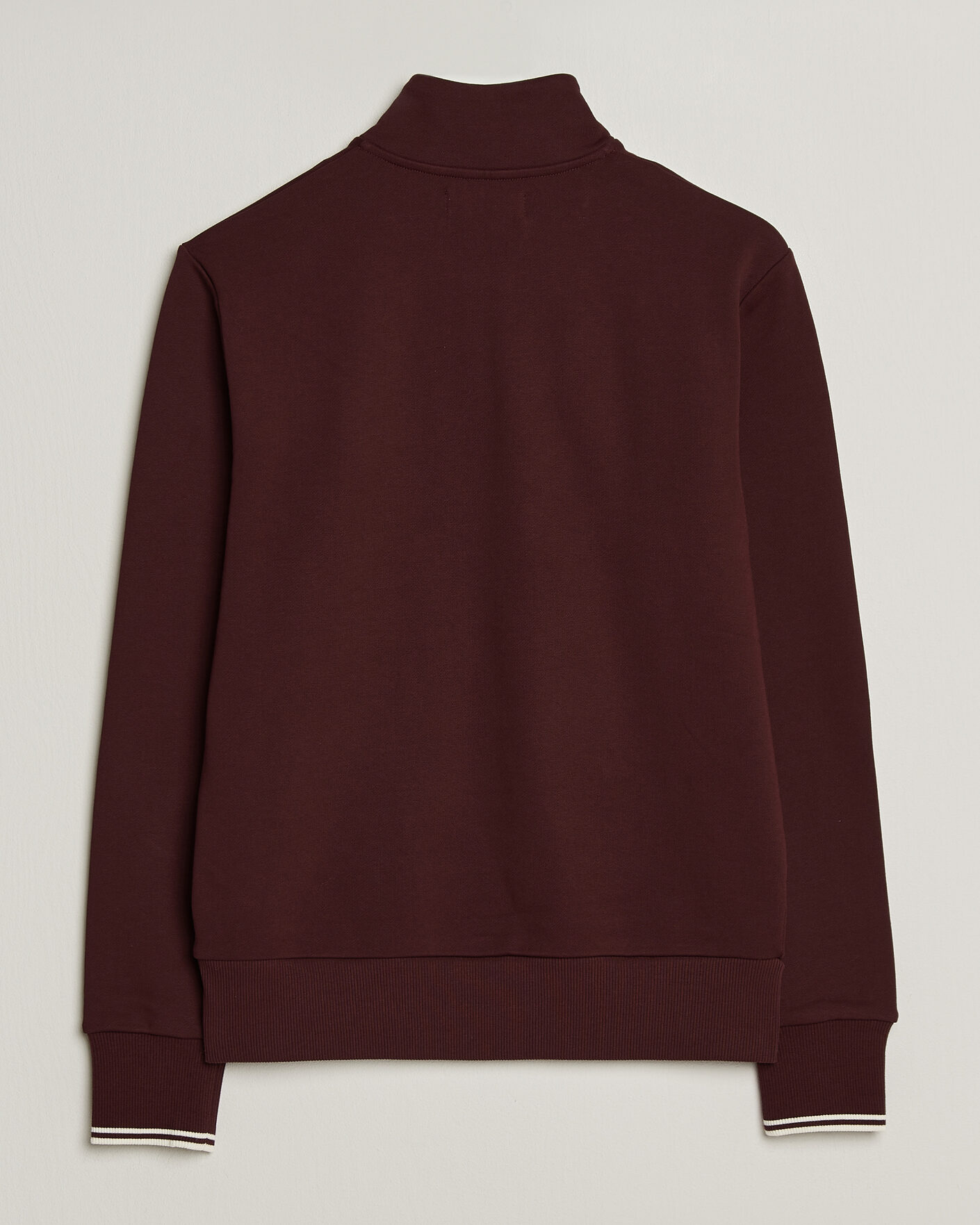 Homme | Pulls Et Tricots | Fred Perry | Half Zip Sweatshirt Oxblood