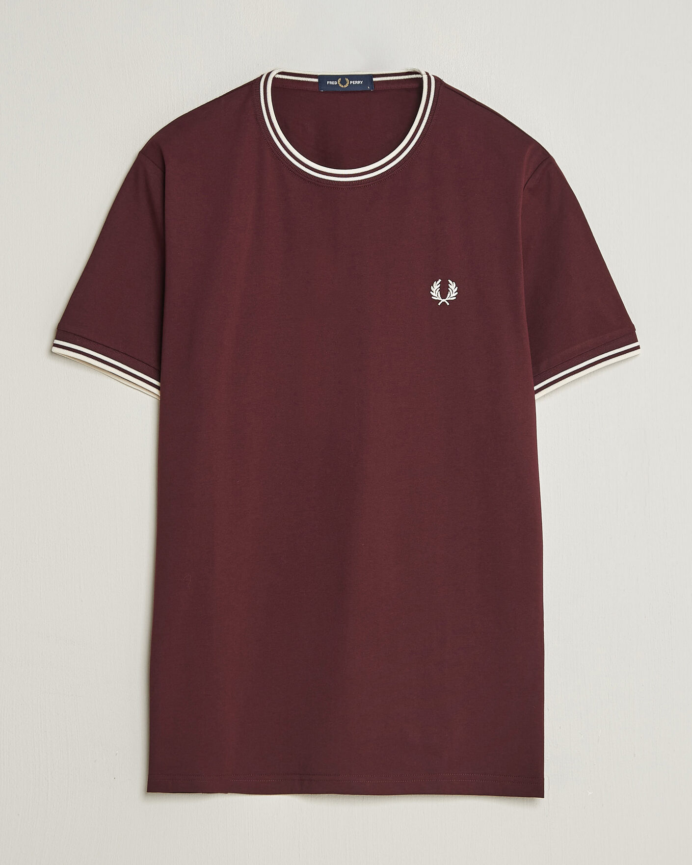 Homme | T-shirts | Fred Perry | Twin Tipped T-Shirt Oxblood