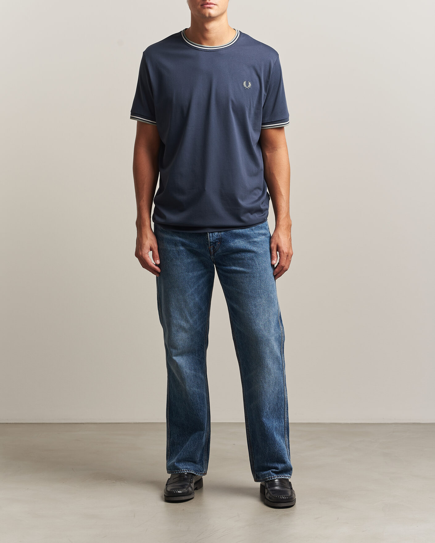 Homme | T-shirts | Fred Perry | Twin Tipped T-Shirt Dark Airforce