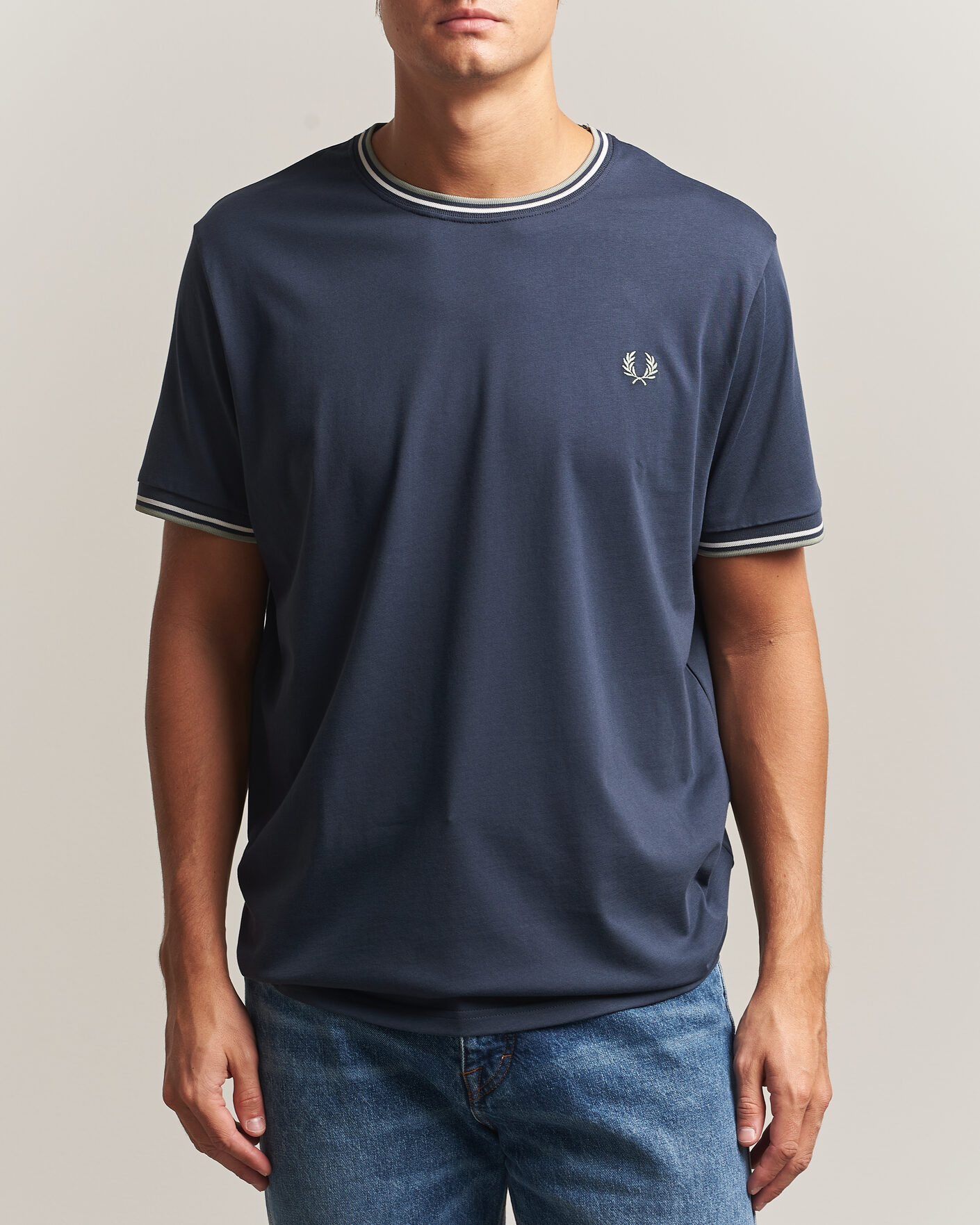 Homme | T-shirts | Fred Perry | Twin Tipped T-Shirt Dark Airforce