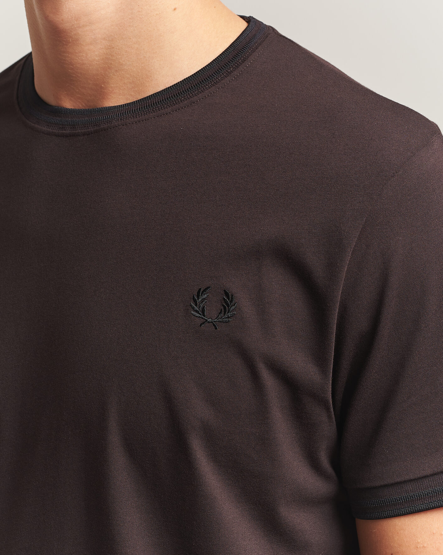 Homme | T-shirts | Fred Perry | Twin Tipped T-Shirt Rich Brown