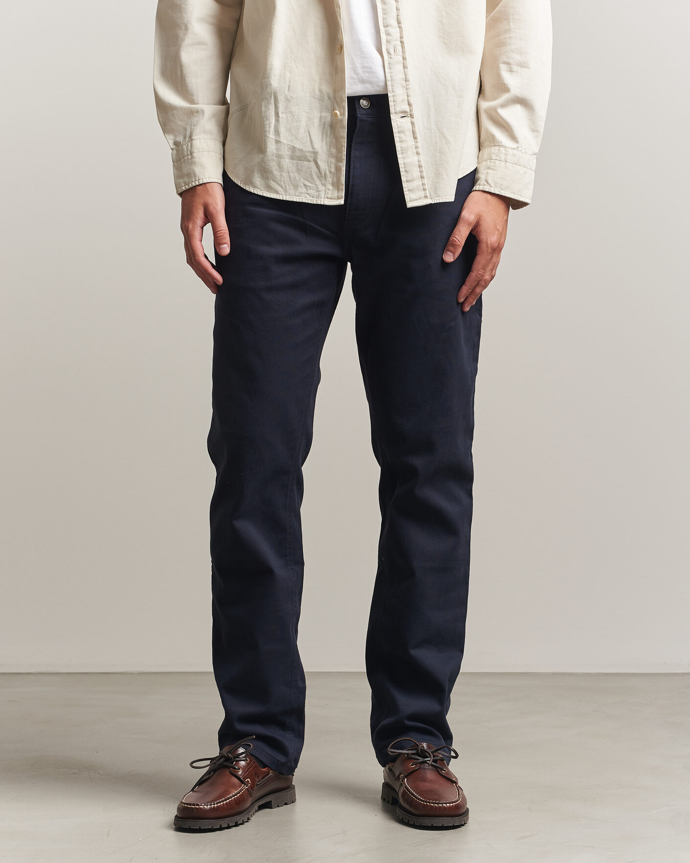 Homme | Pantalons | Gant | Regular Fit Soft Twill 5-Pocket Pants Evening Blue