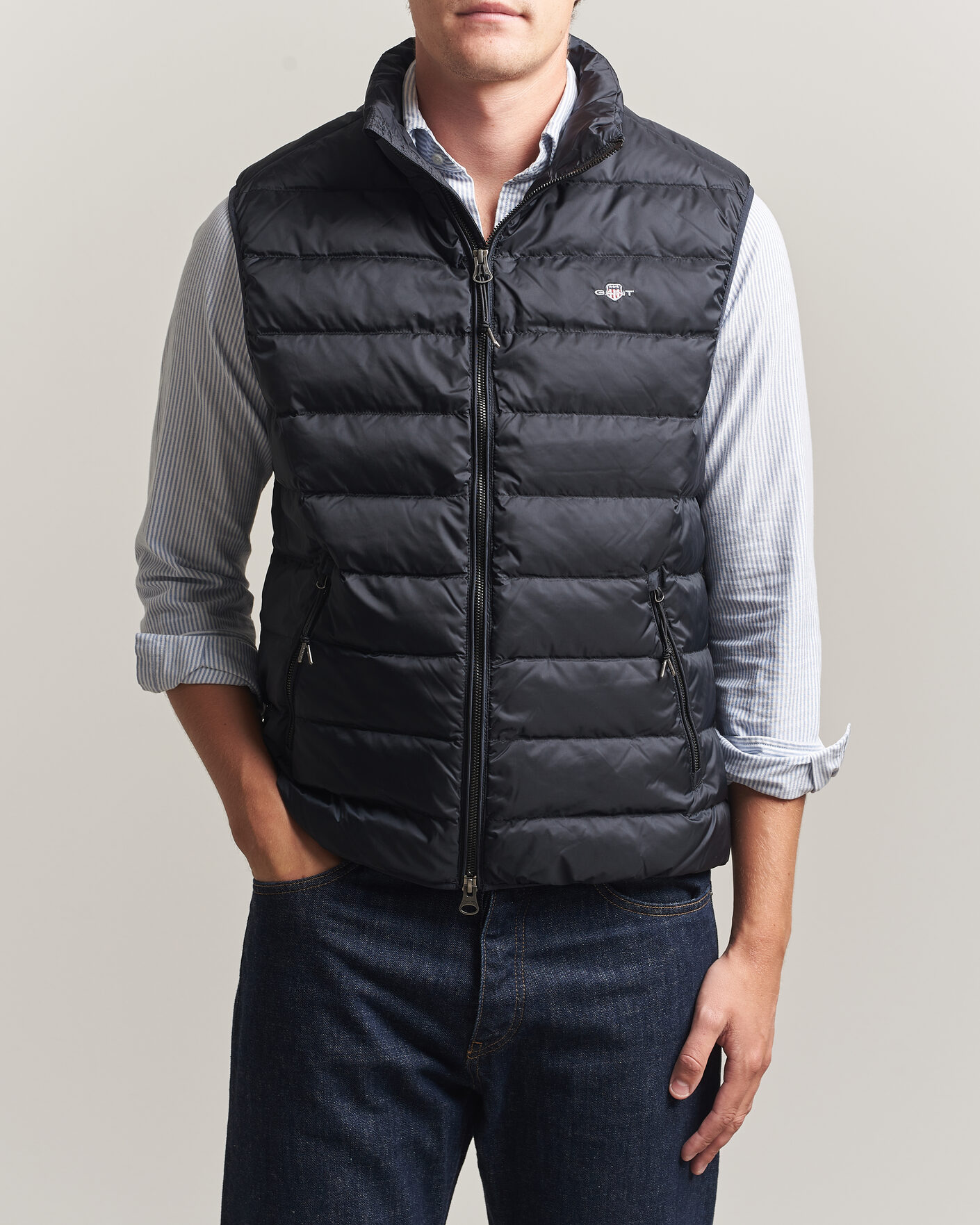 Homme | Gilets | Gant | Light Down Vest Black