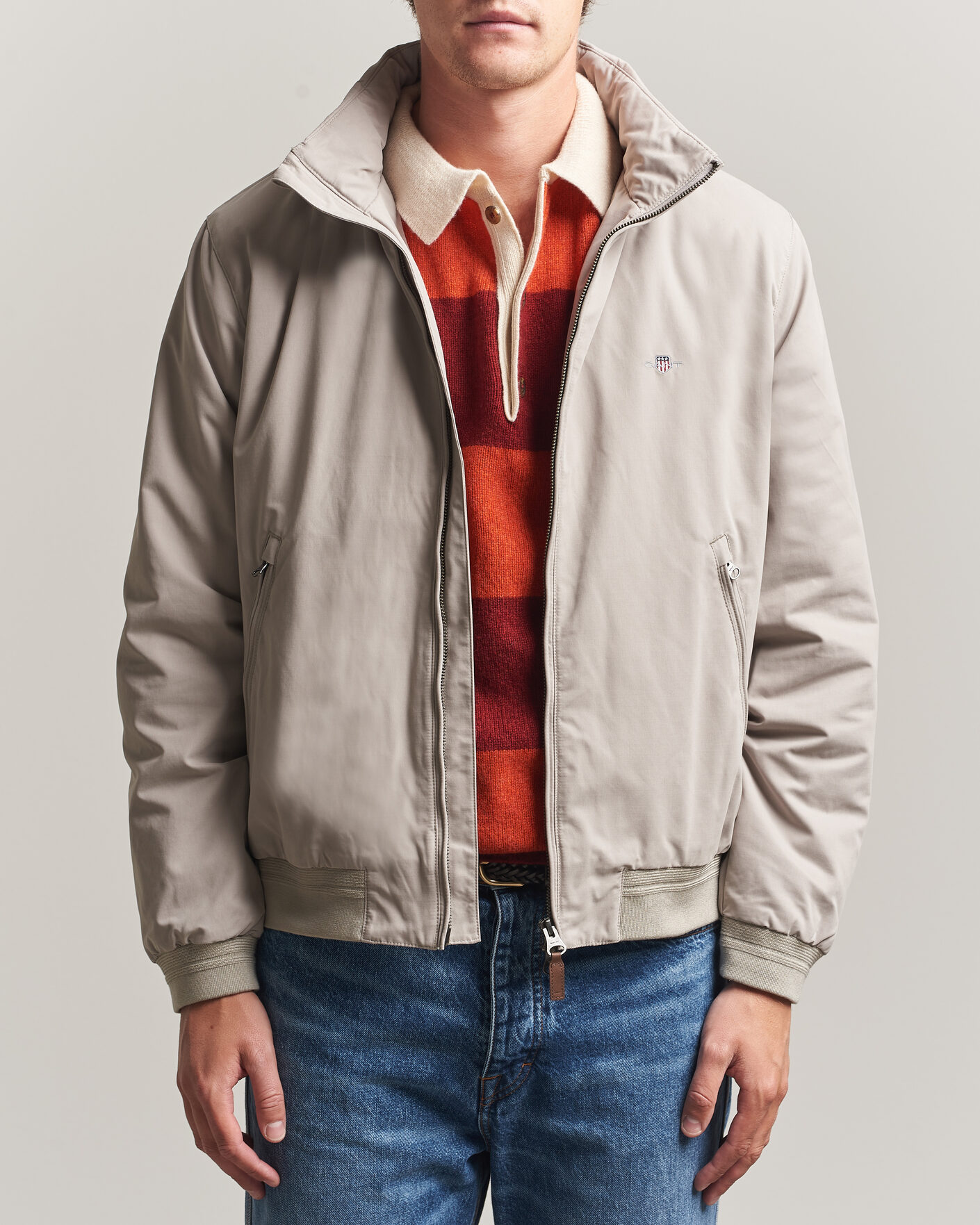 Homme | Manteaux Et Vestes | Gant | Hampshire Jacket Mist Taupe