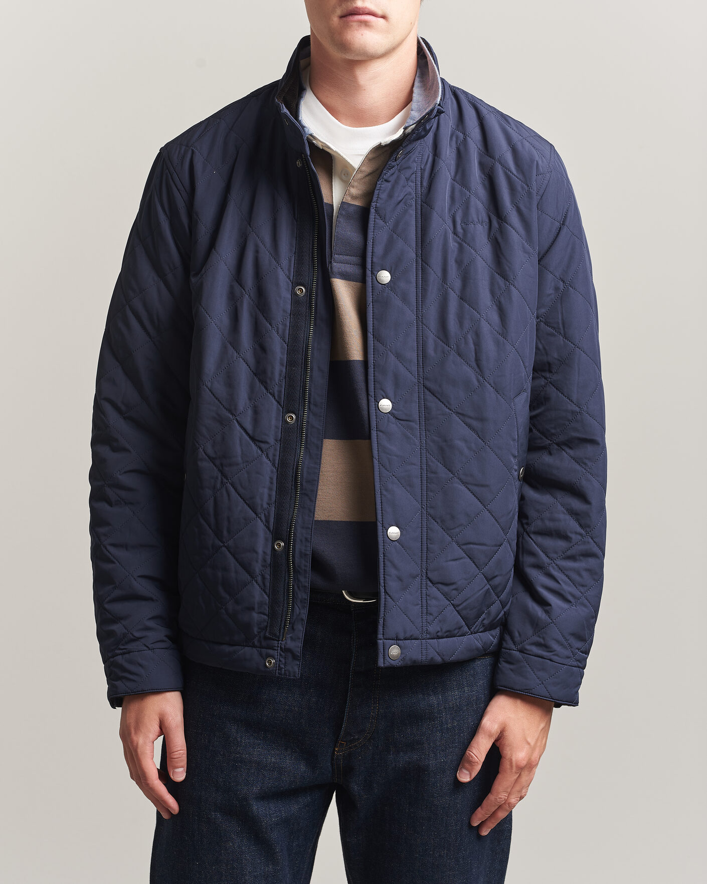 Homme | Manteaux Et Vestes | Gant | Classic Quilted Jacket Evening Blue