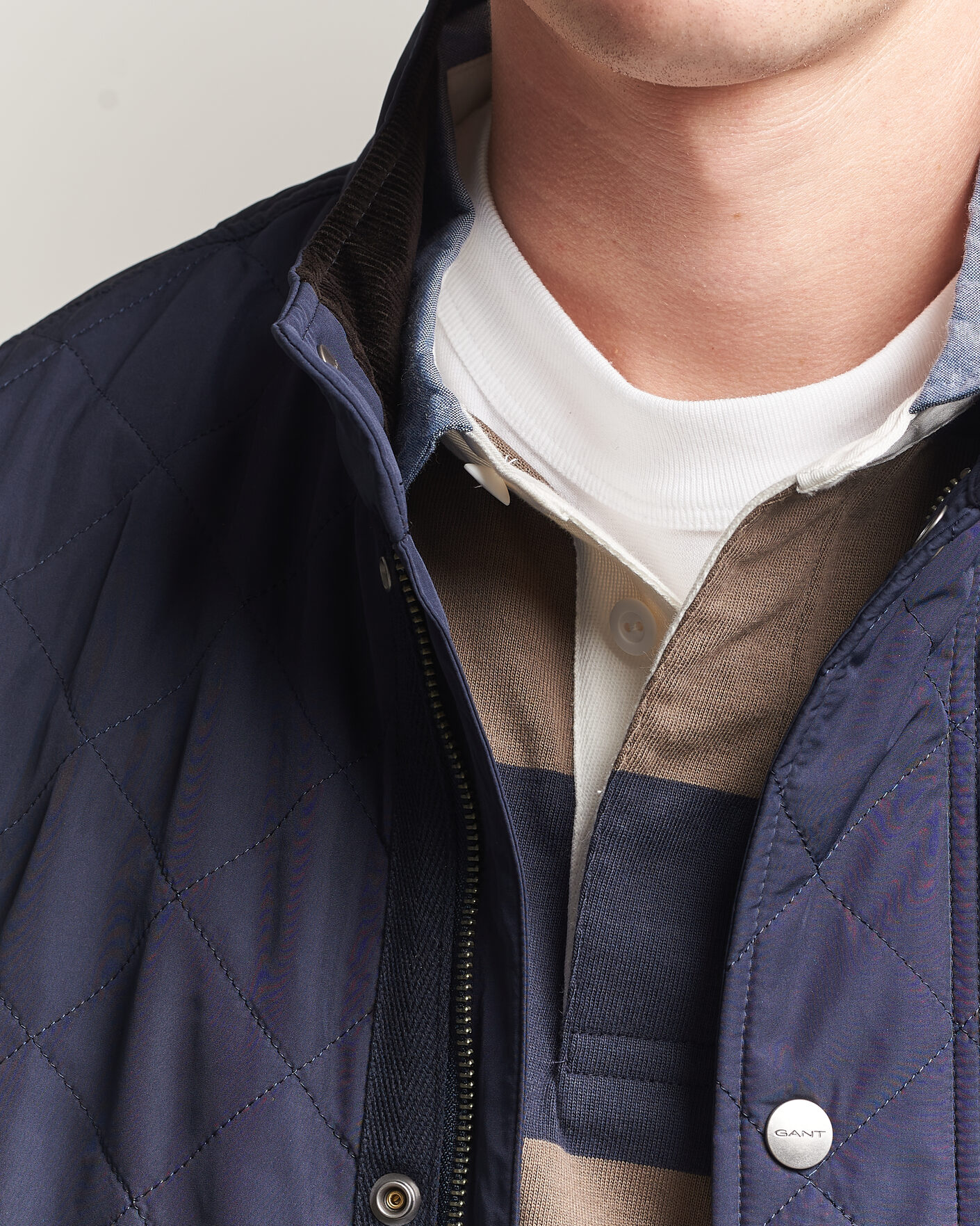 Homme | Manteaux Et Vestes | Gant | Classic Quilted Jacket Evening Blue