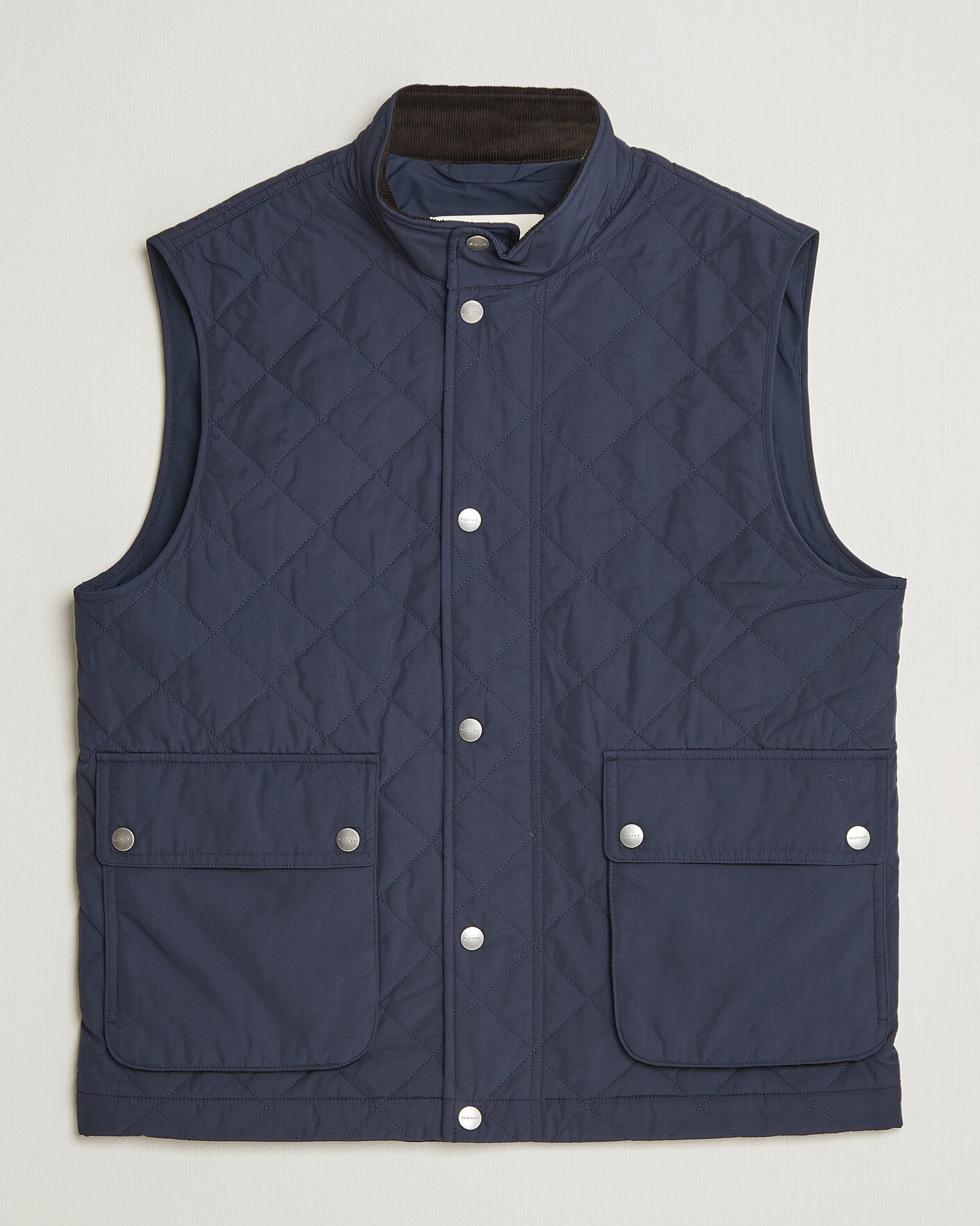 Homme | Gilets | Gant | Classic Quilted Vest Evening Blue