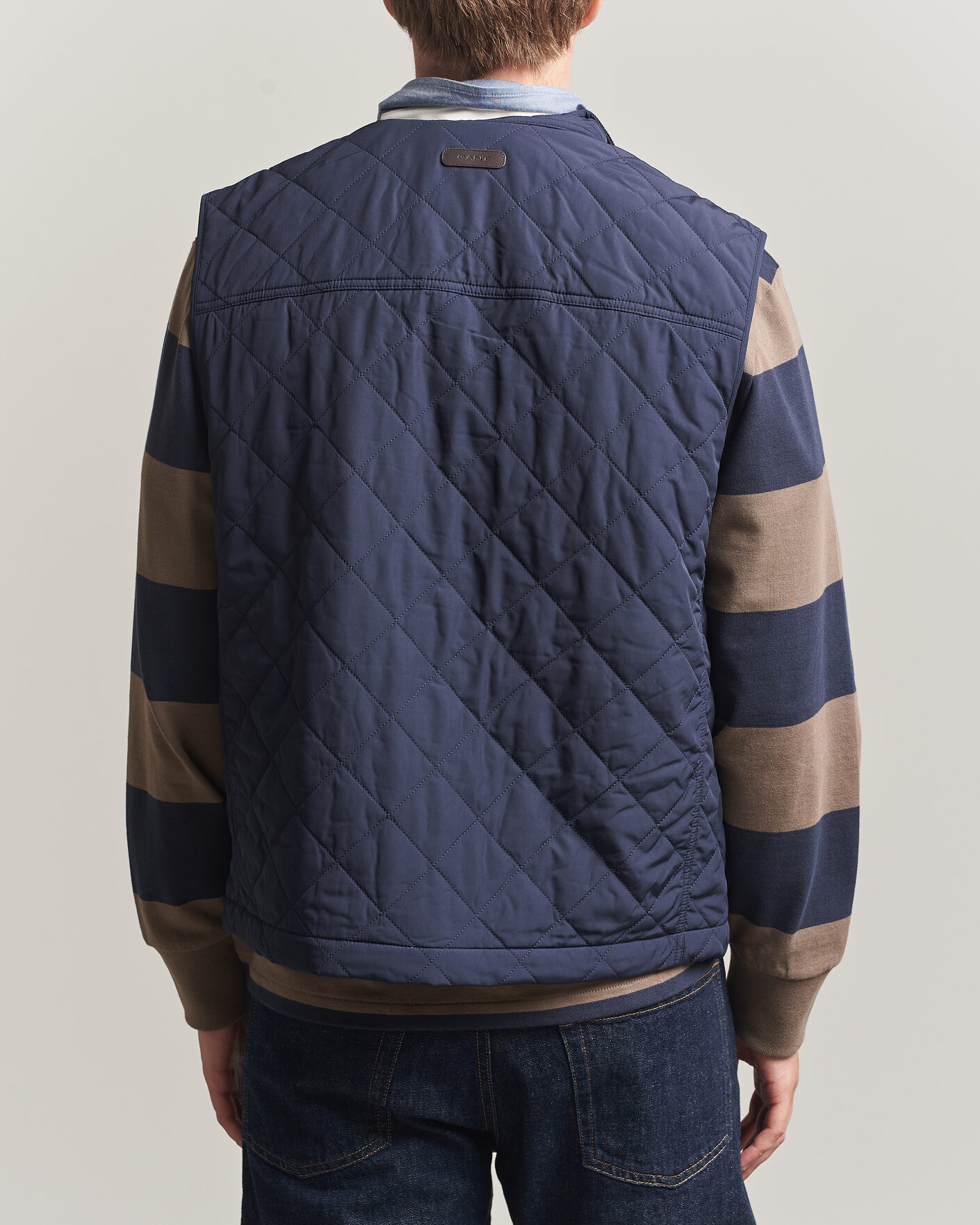 Homme | Gilets | Gant | Classic Quilted Vest Evening Blue