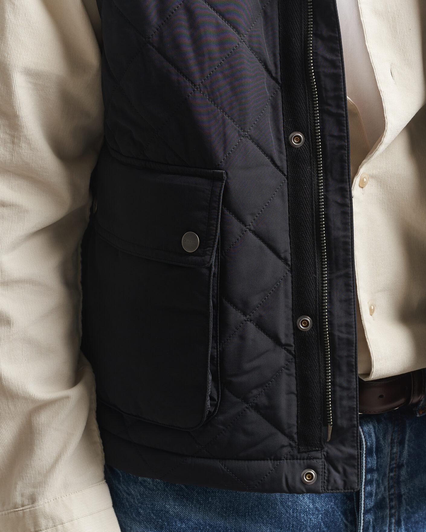 Homme | Gilets | Gant | Classic Quilted Vest Black