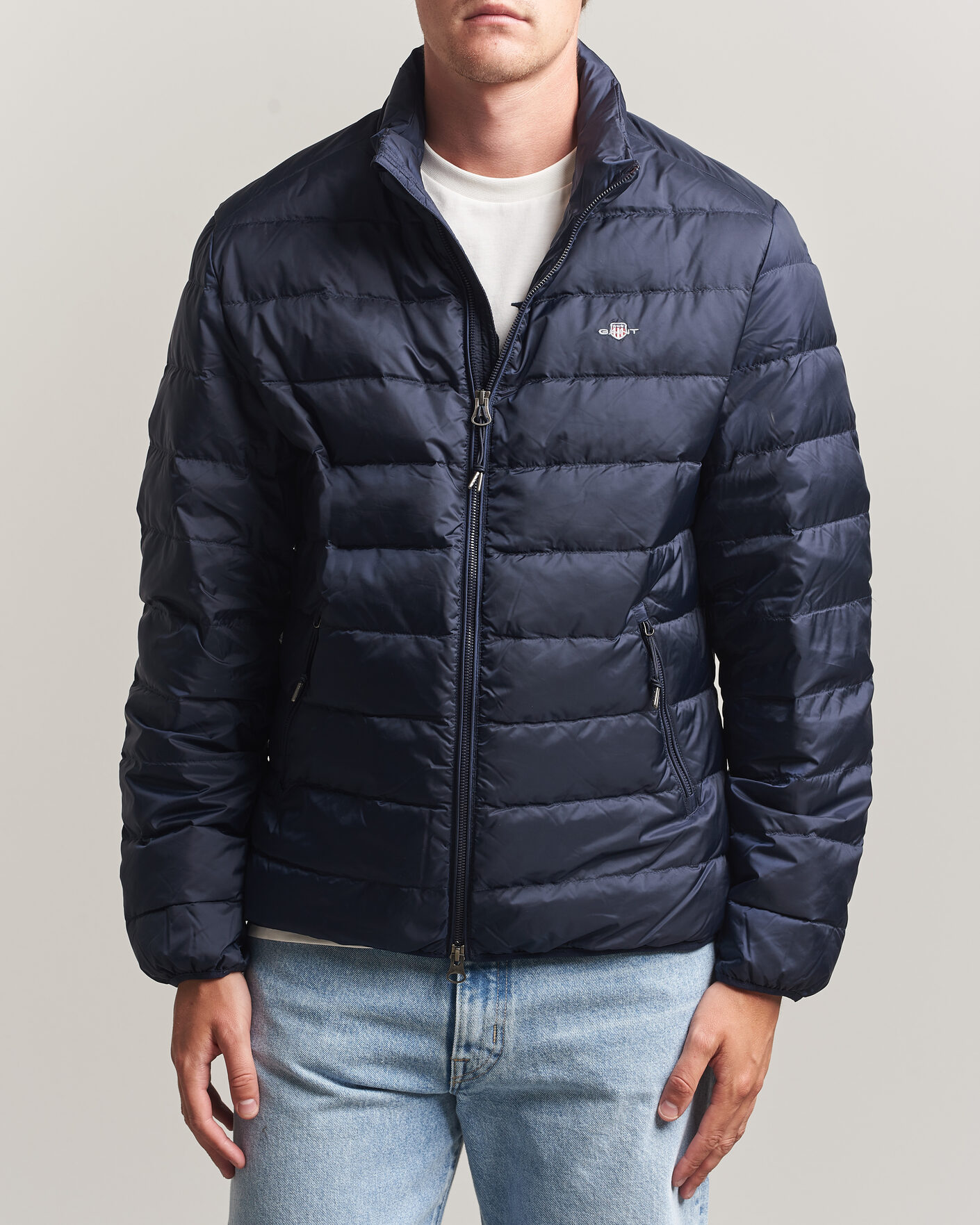 Homme | Manteaux Et Vestes | Gant | Light Down Jacket Evening Blue