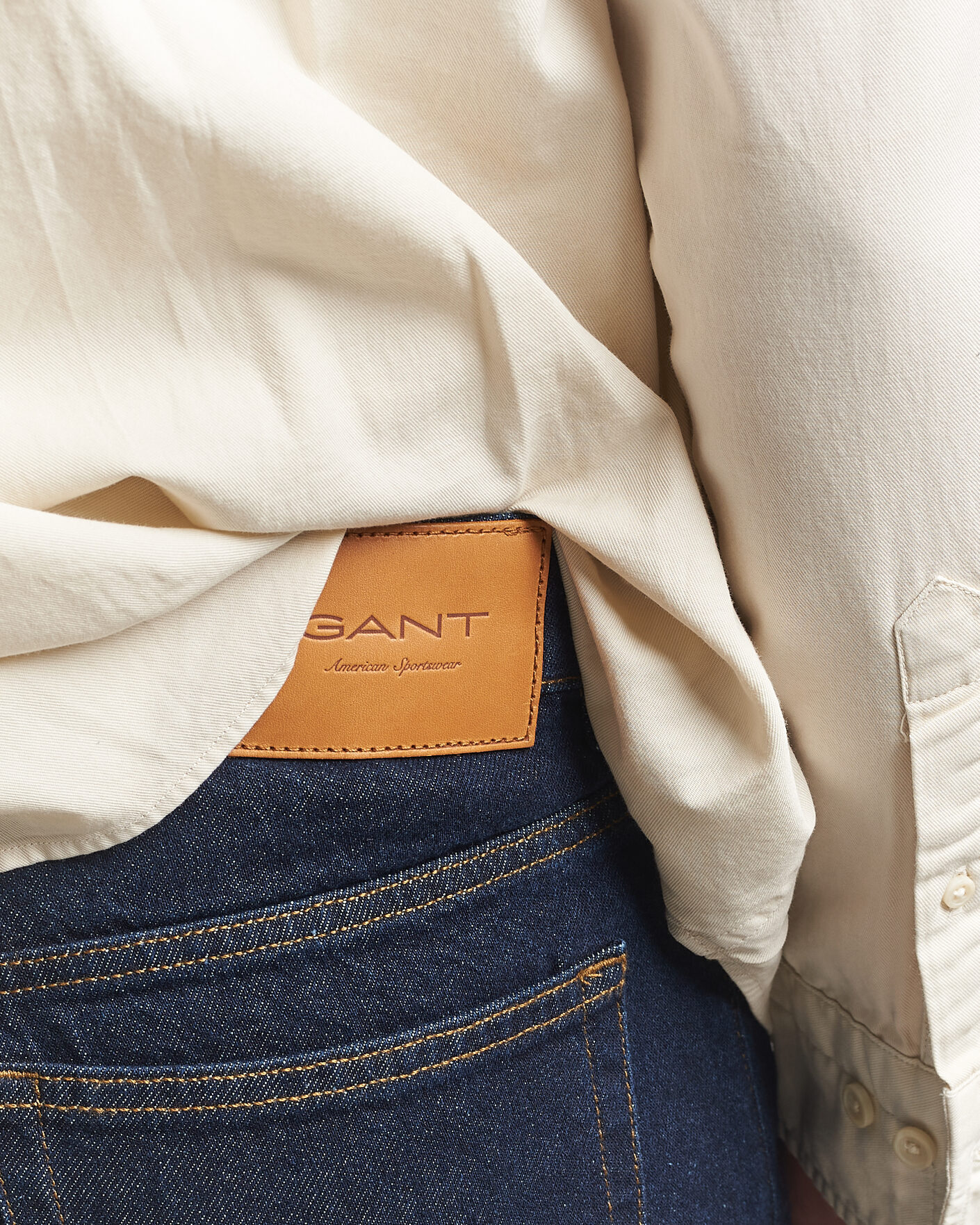 Homme | Jeans | Gant | Straight Fit Jeans Dark Blue