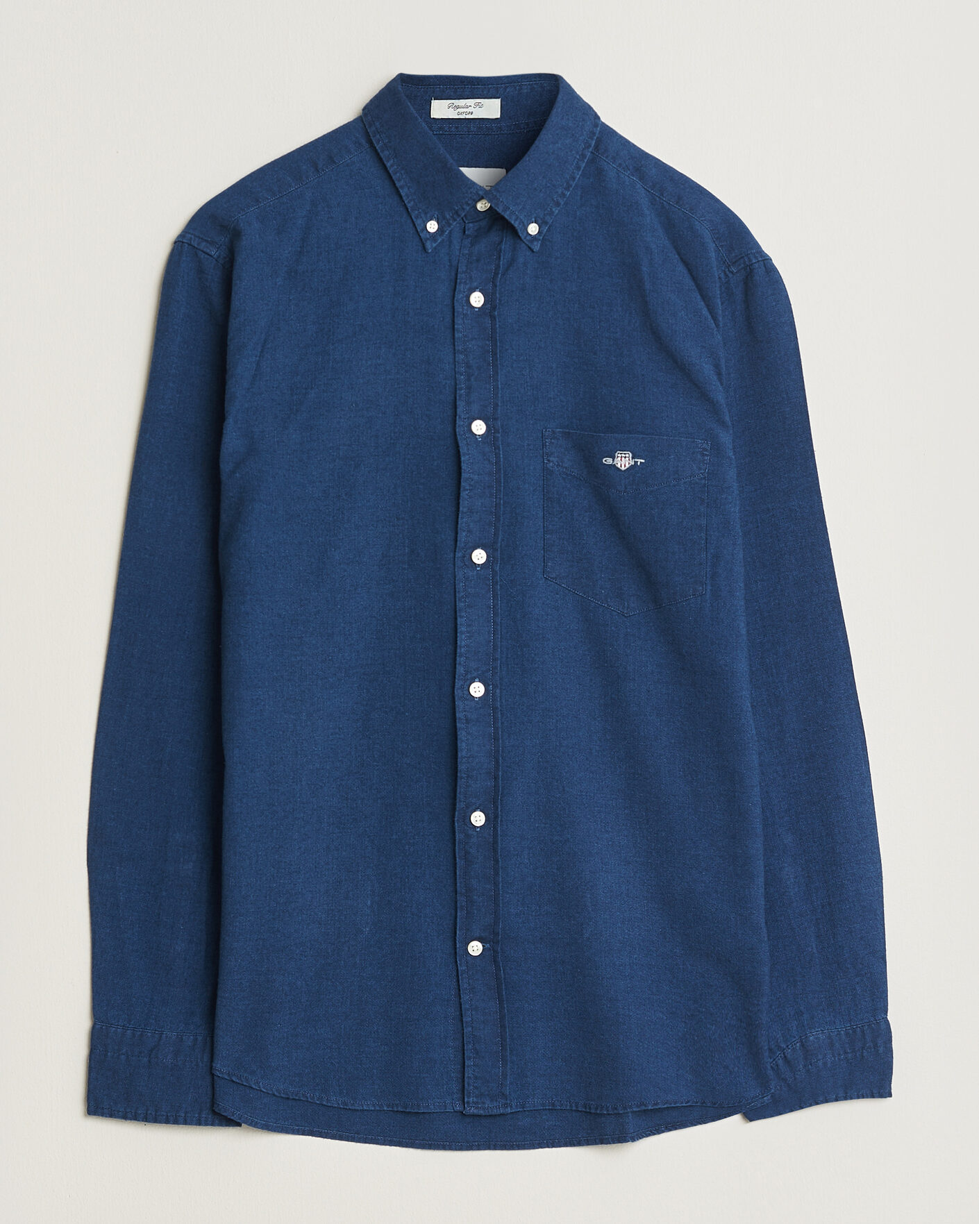Homme | Chemises | Gant | Regular Fit Indigo Oxford Shirt Dark Blue
