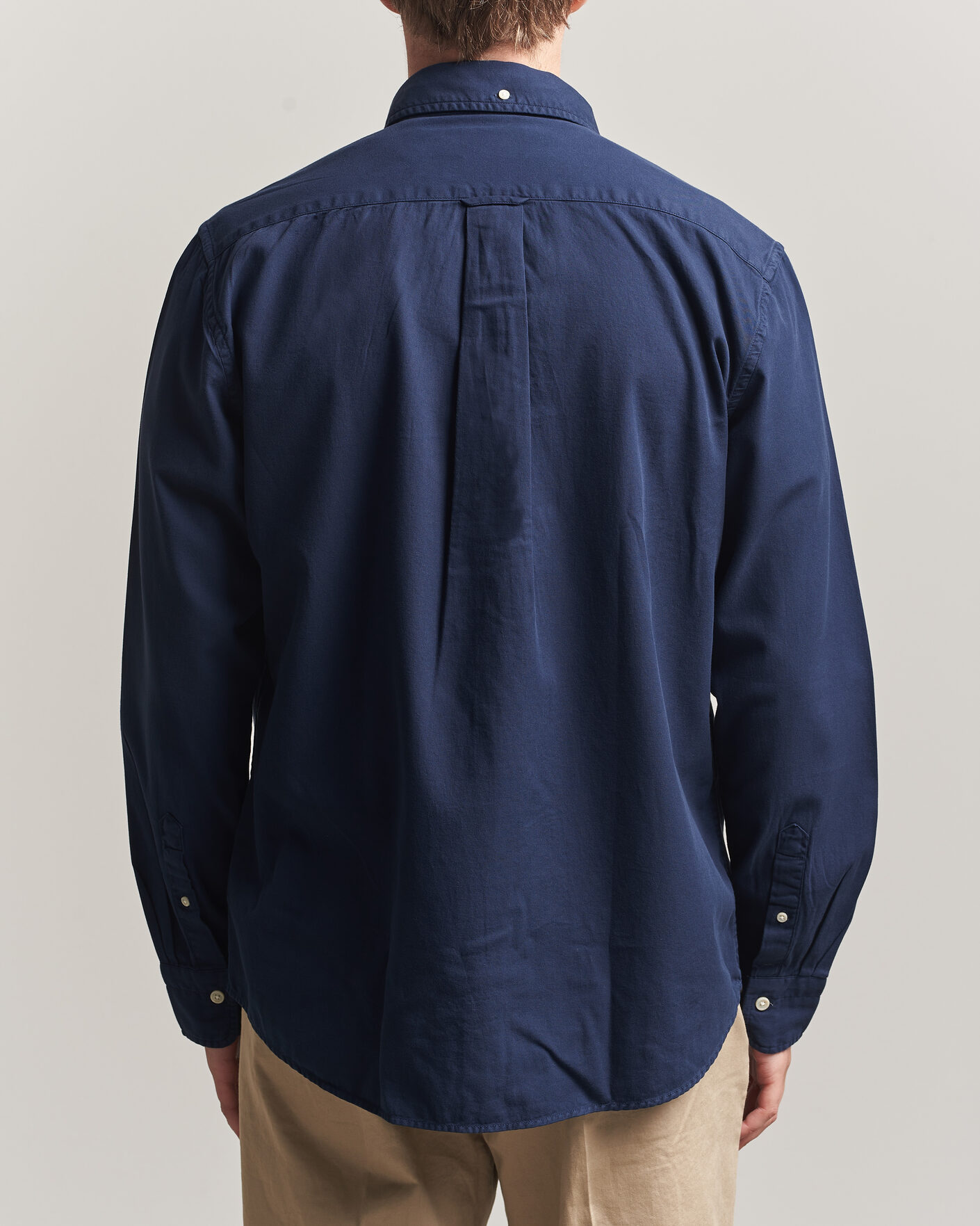 Homme | Chemises | Gant | Regular Fit Garment Dyed Twill Shirt Evening Blue