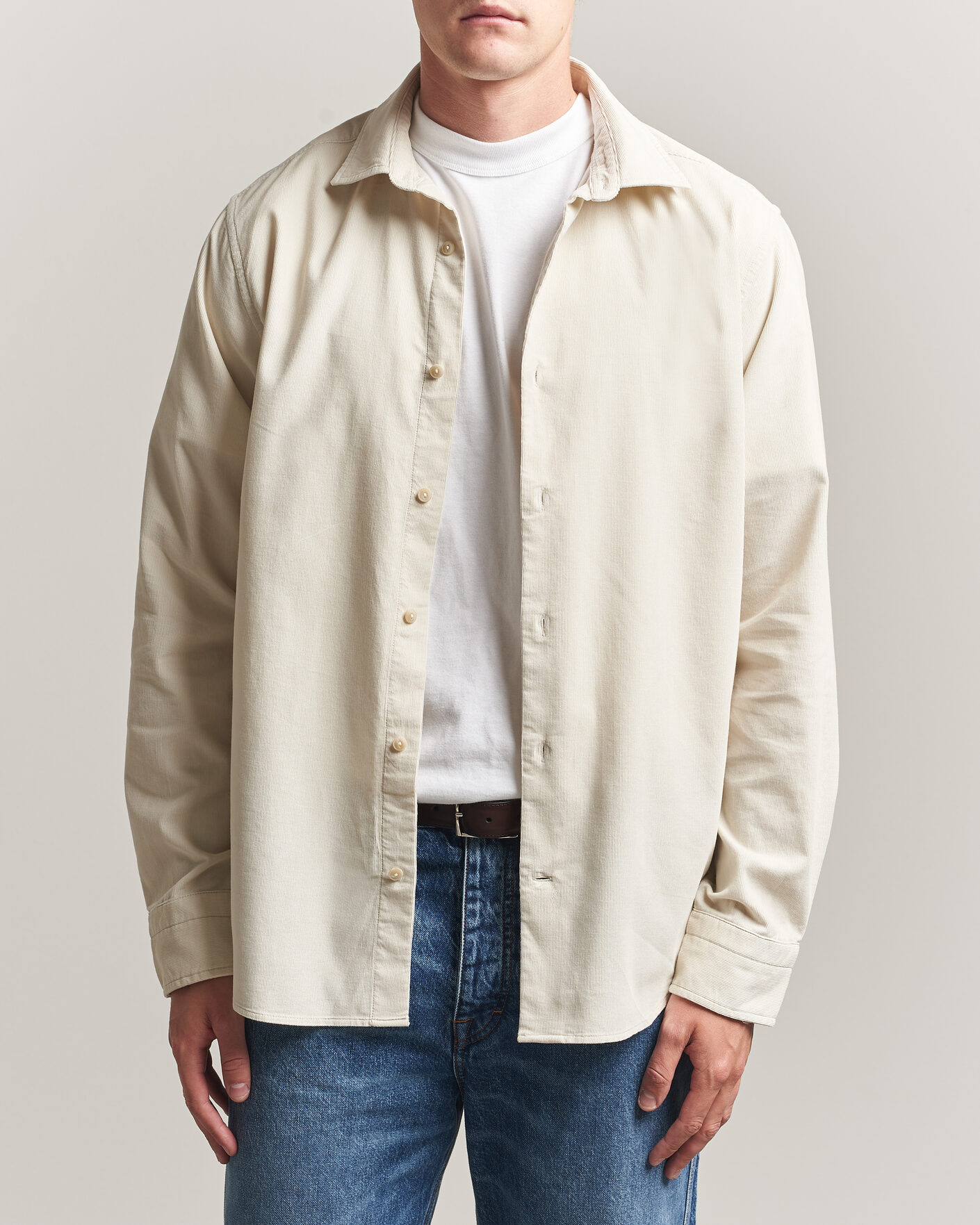 Homme | Chemises | Gant | Regular Fit Baby Cord Shirt Sand