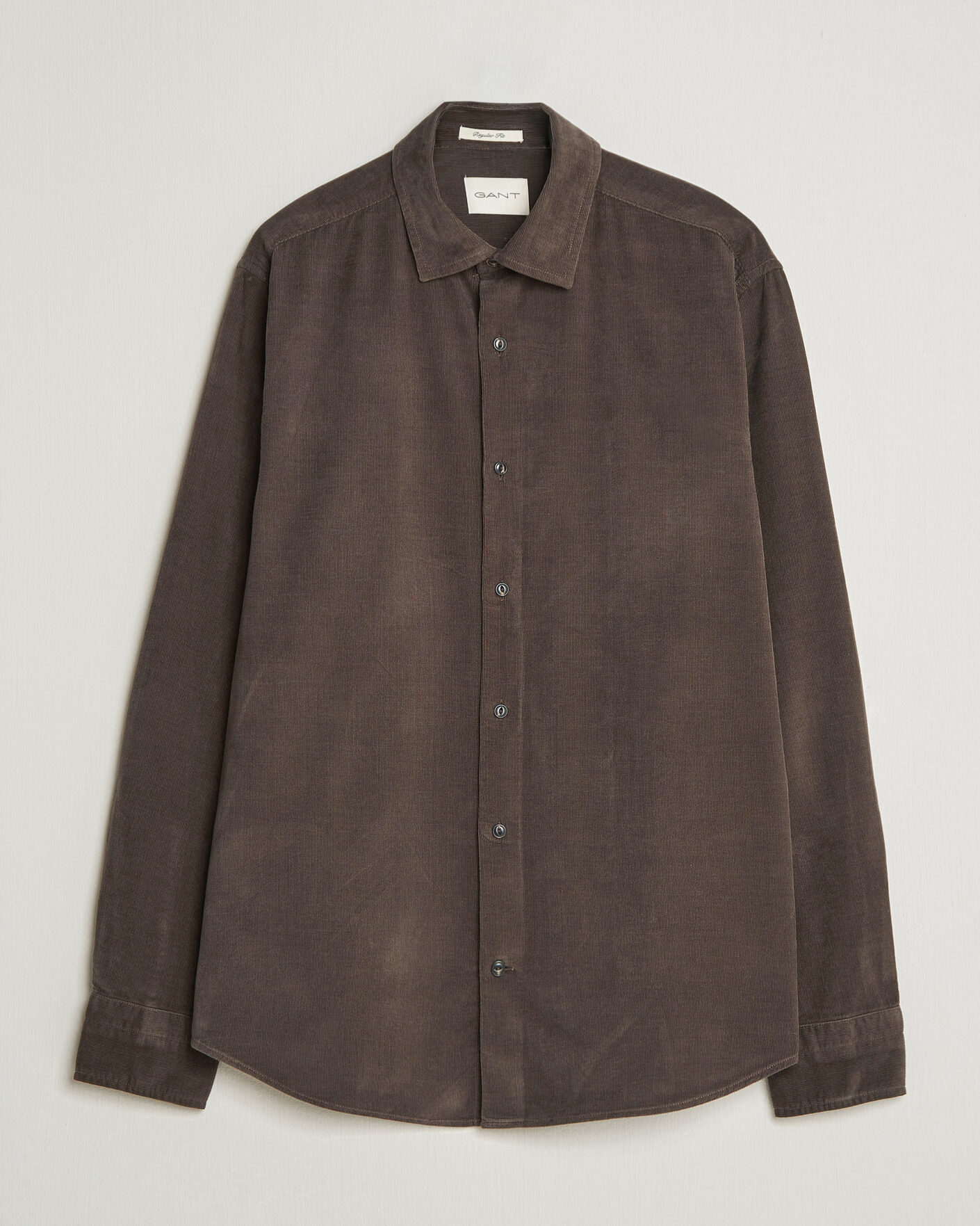 Homme | Chemises | Gant | Regular Fit Baby Cord Shirt Shadow Brown