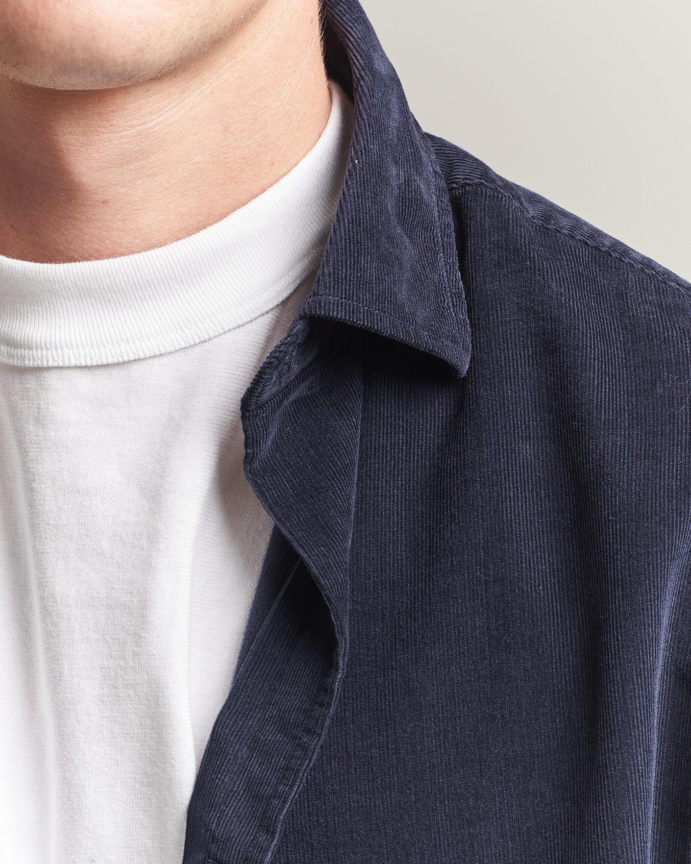 Homme | Chemises | Gant | Regular Fit Baby Cord Shirt Evening Blue