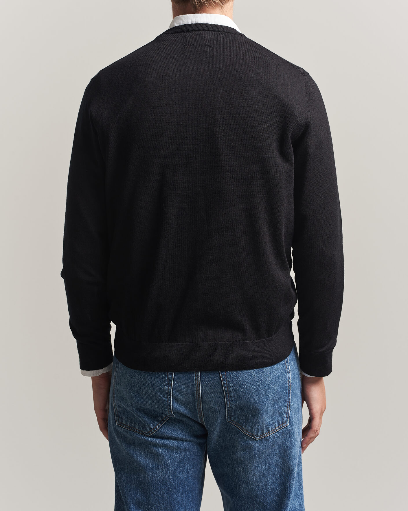 Homme | Pulls Et Tricots | Gant | Extrafine Merino Knitted Crew Neck Black