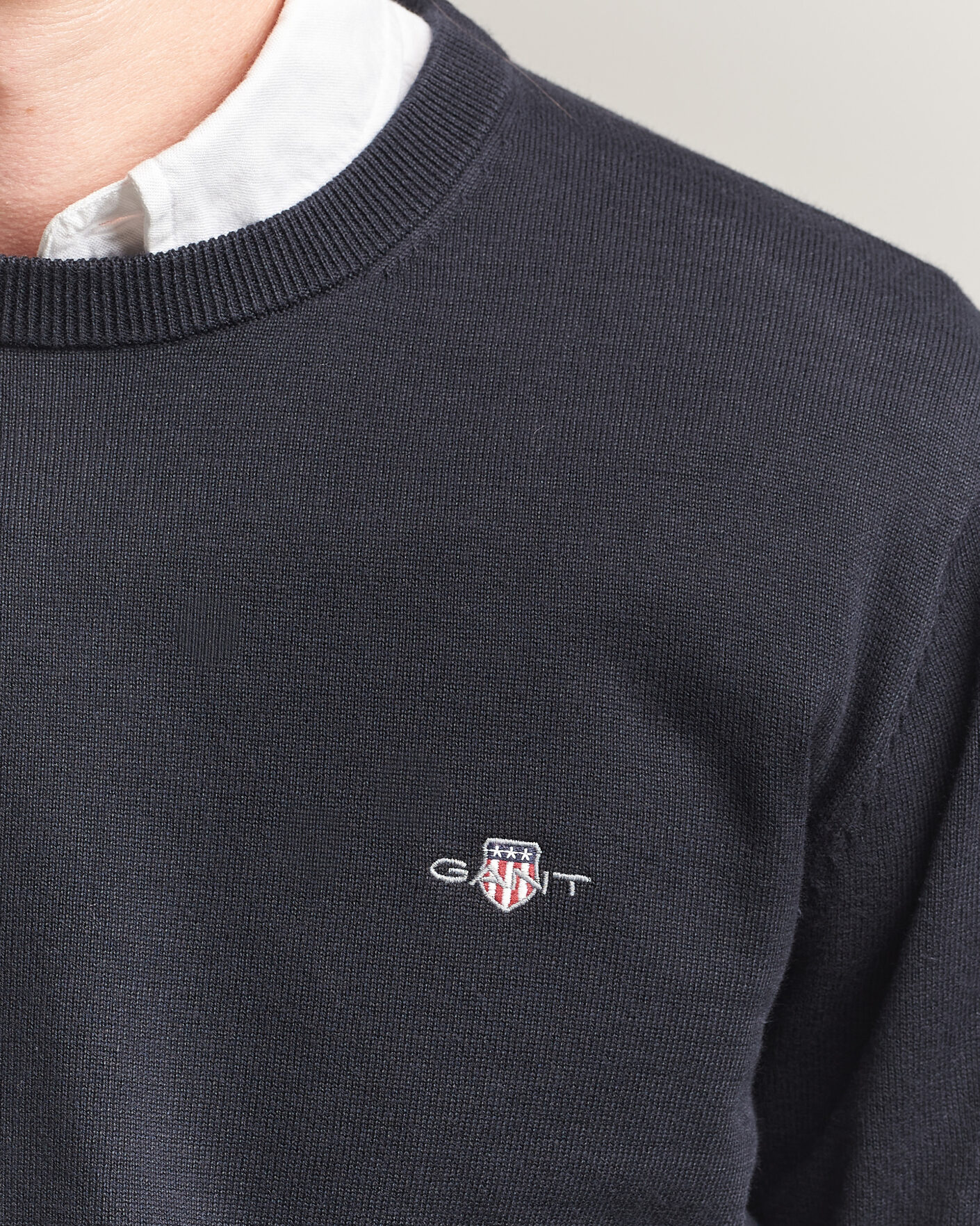 Homme | Pulls Et Tricots | Gant | Classic Cotton Crew Neck Black