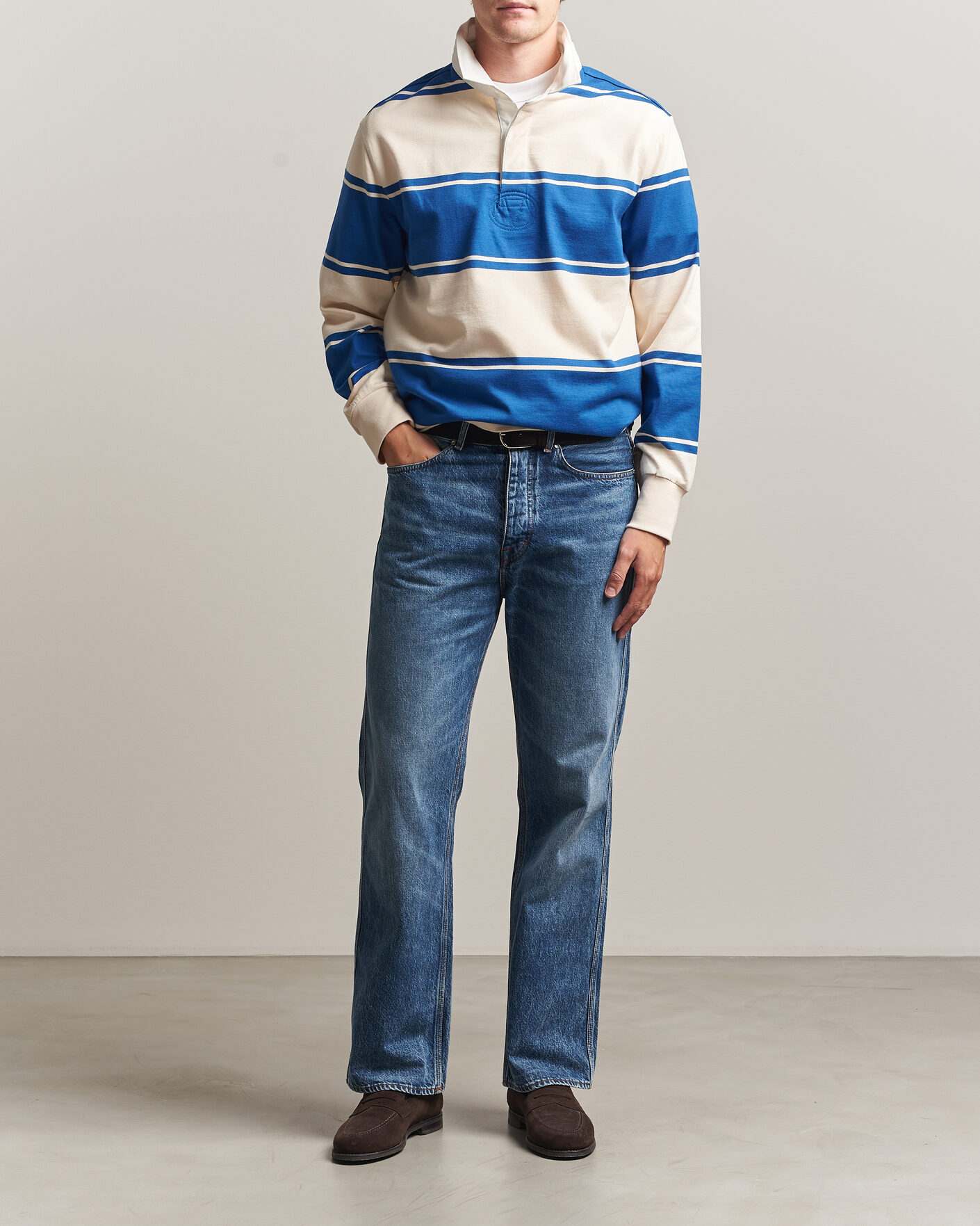 Homme | Pulls Et Tricots | Gant | Striped Rugger Nautical Blue