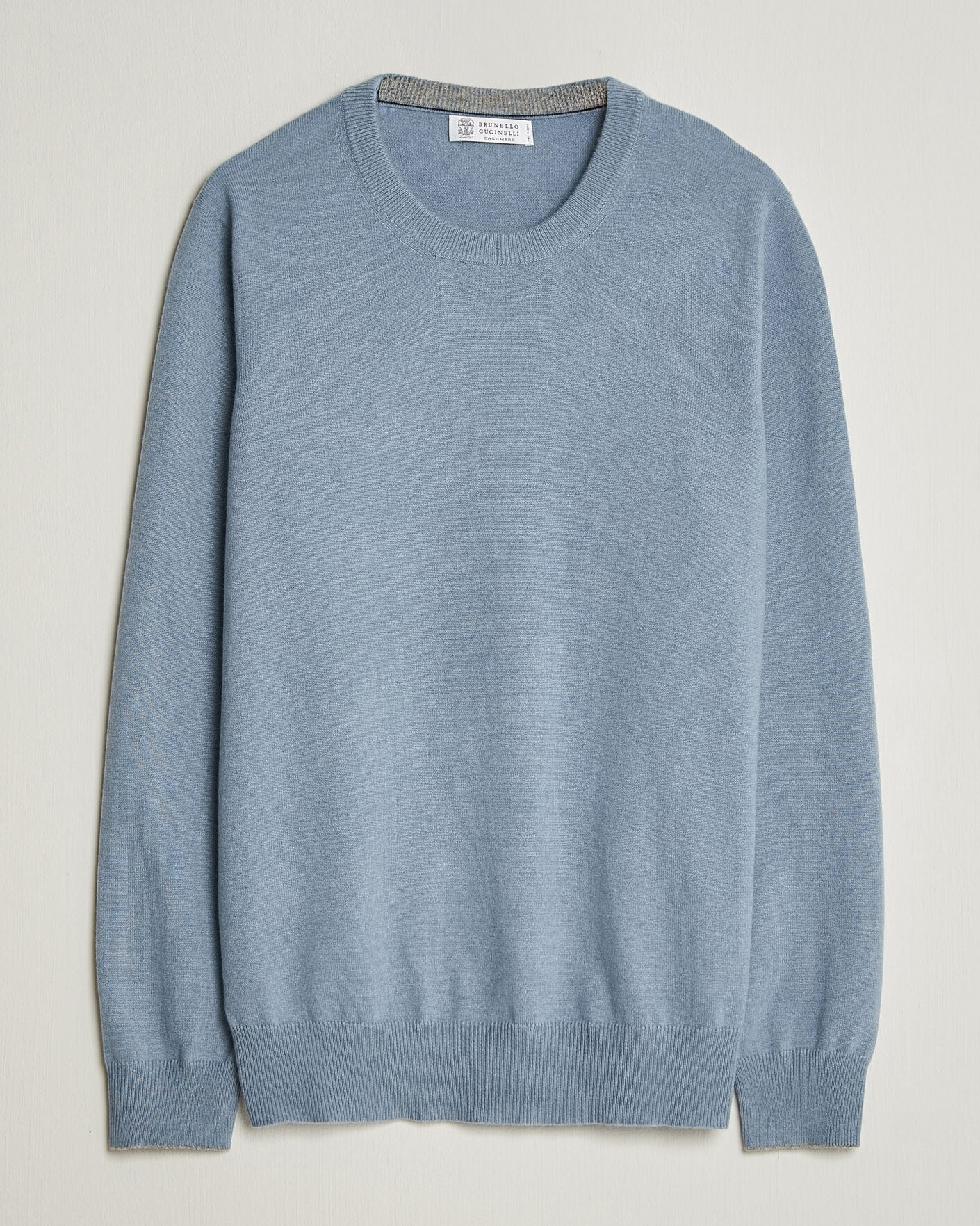 Homme | Pulls Et Tricots | Brunello Cucinelli | 2 Ply Cashmere Pullover Denim Blue