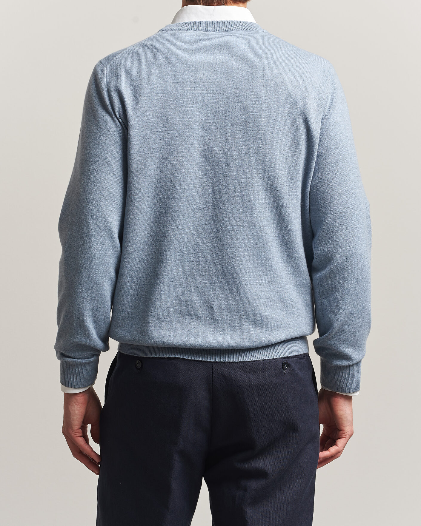 Homme | Pulls Et Tricots | Brunello Cucinelli | 2 Ply Cashmere Pullover Denim Blue