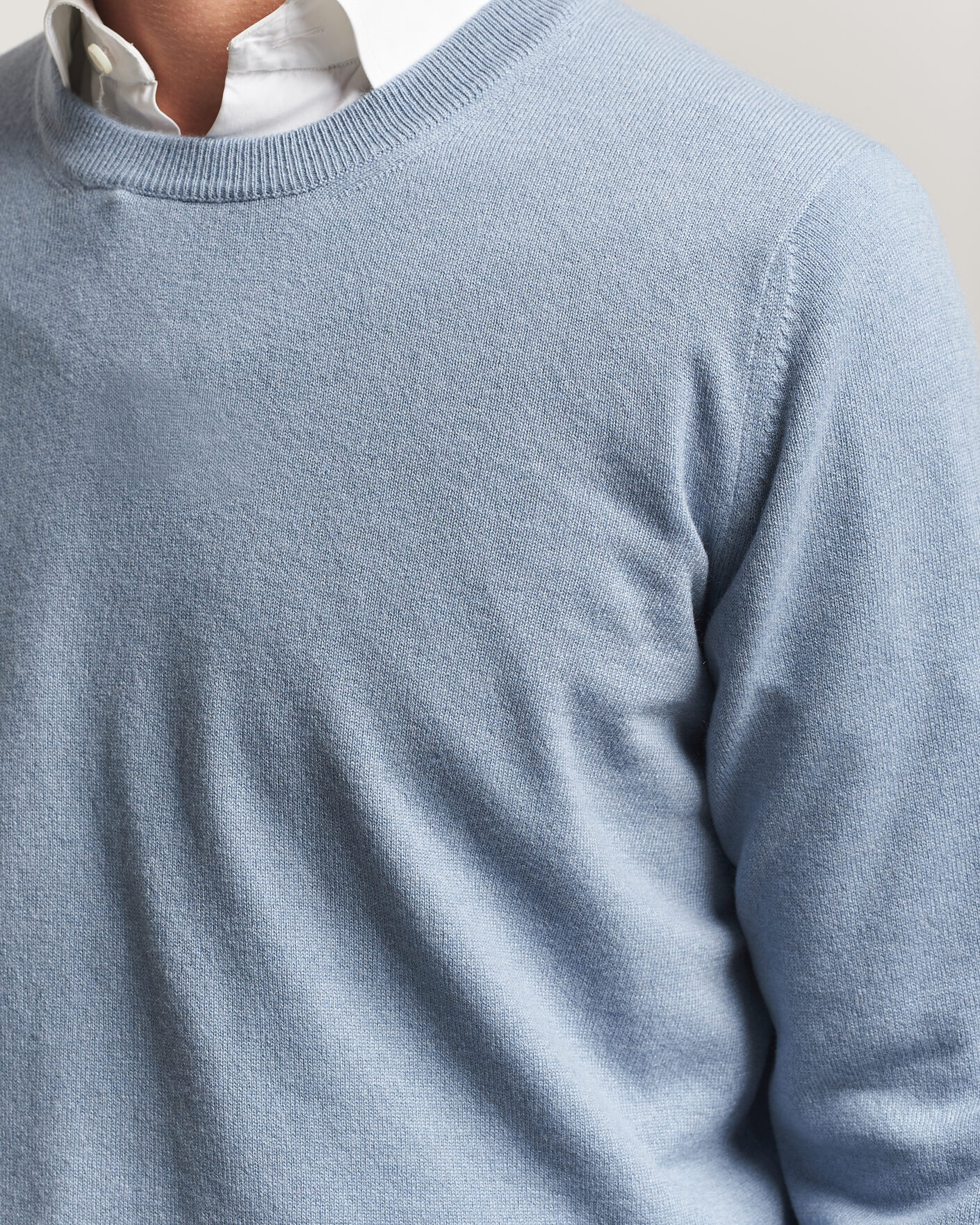 Homme | Pulls Et Tricots | Brunello Cucinelli | 2 Ply Cashmere Pullover Denim Blue