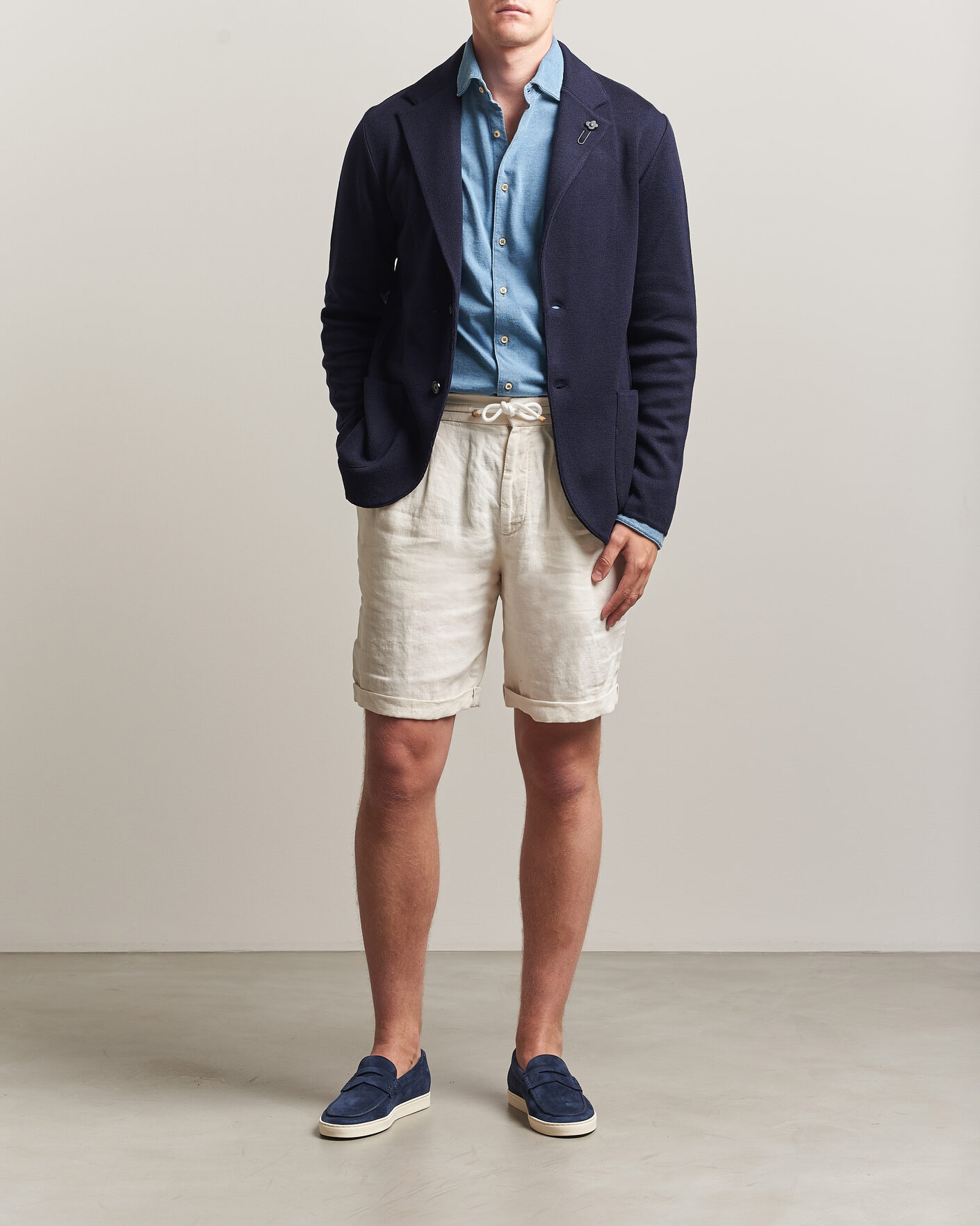 Homme | Shorts | Brunello Cucinelli | Drawstring Shorts Off White