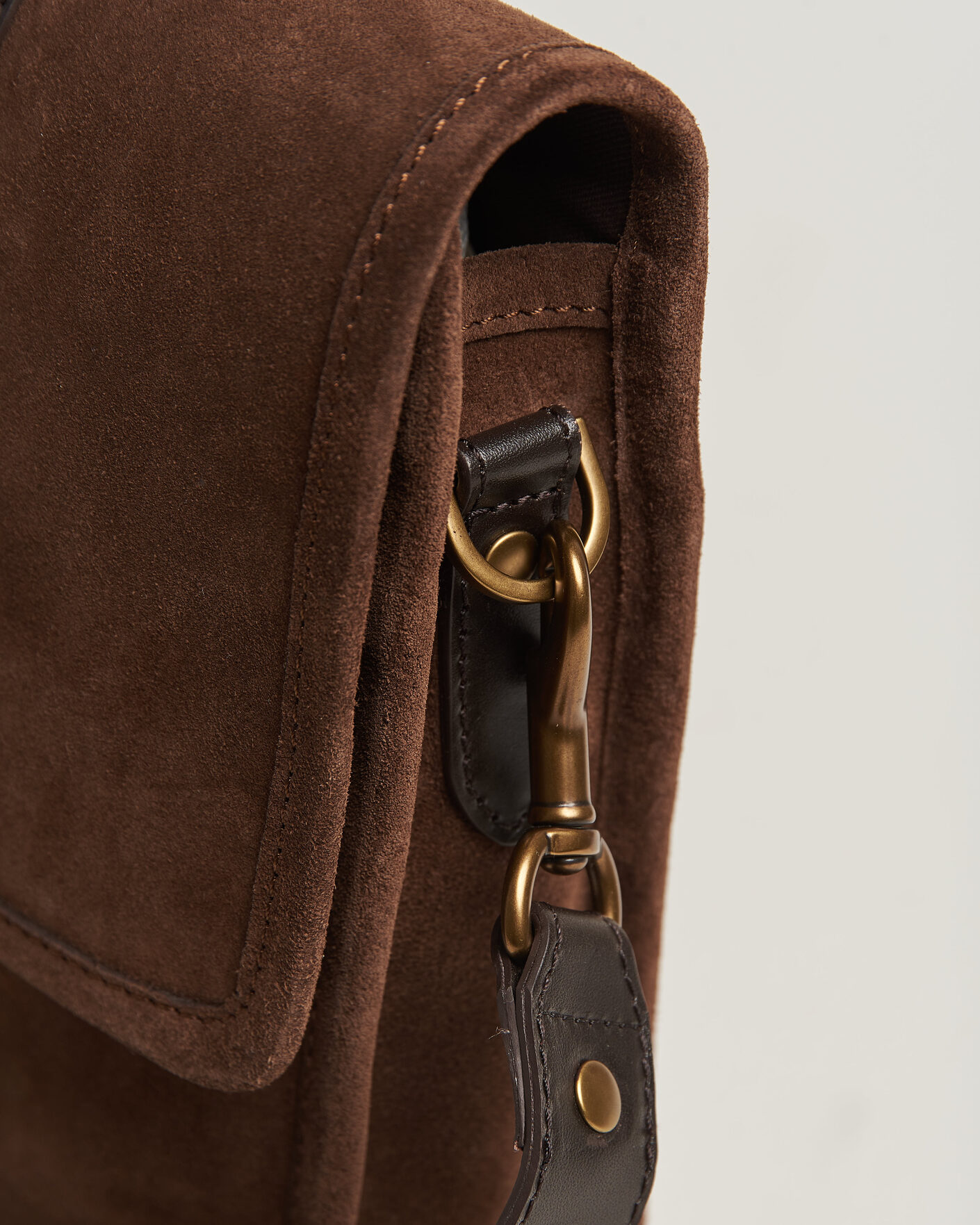 Homme | Sacs | Gant | Suede Shoulder Bag Soil Brown