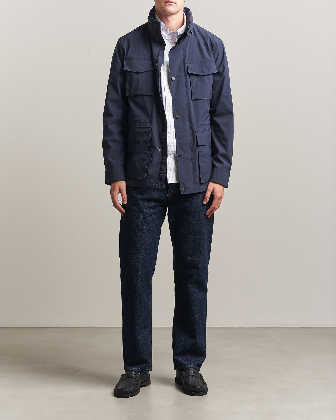 Homme | Manteaux Et Vestes | Gant | Lightweight 4-Pocket Field Jacket Evening Blue