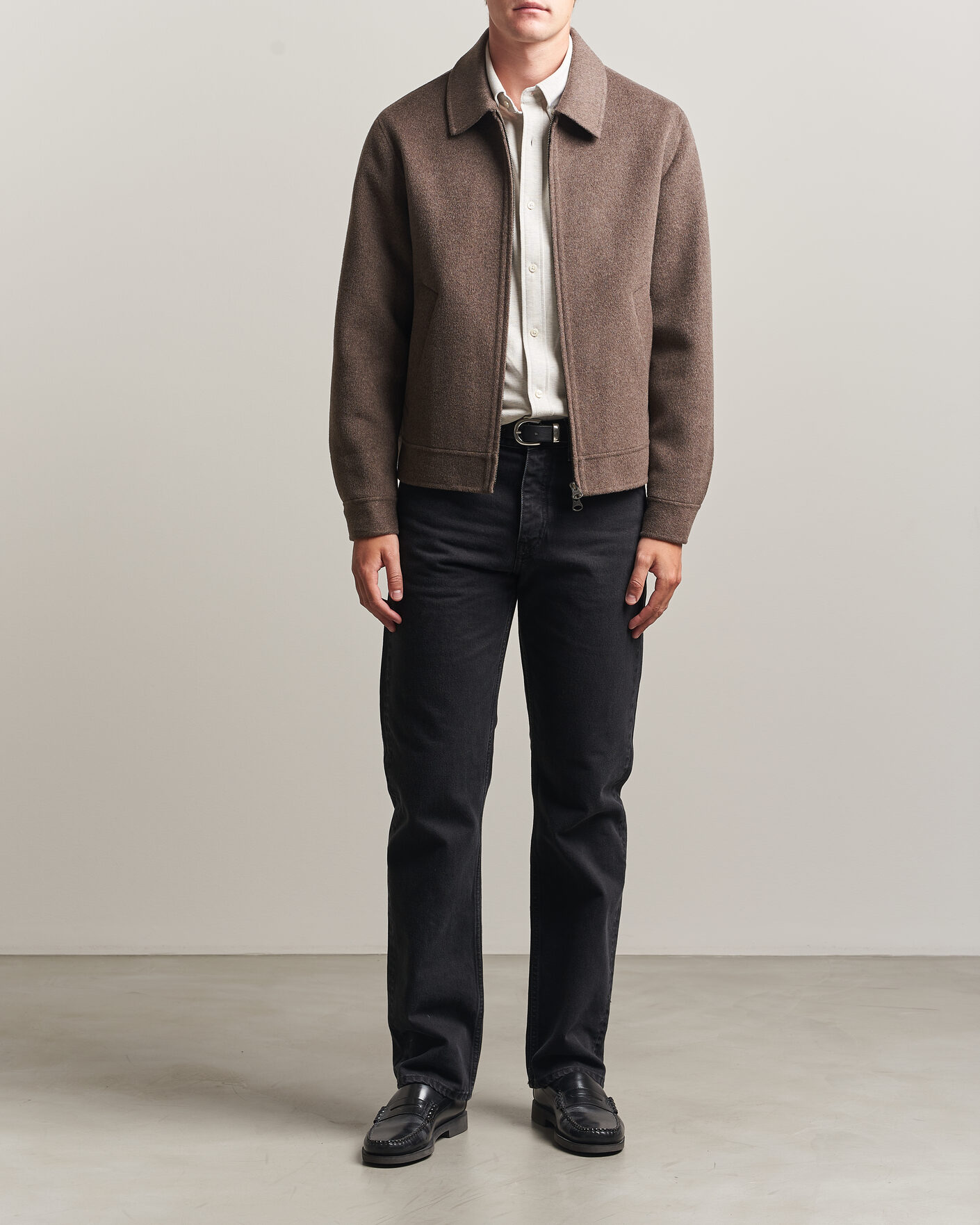 Homme | Manteaux Et Vestes | Gant | Handstitched Wool/Cashmere Jacket Shadow Brown