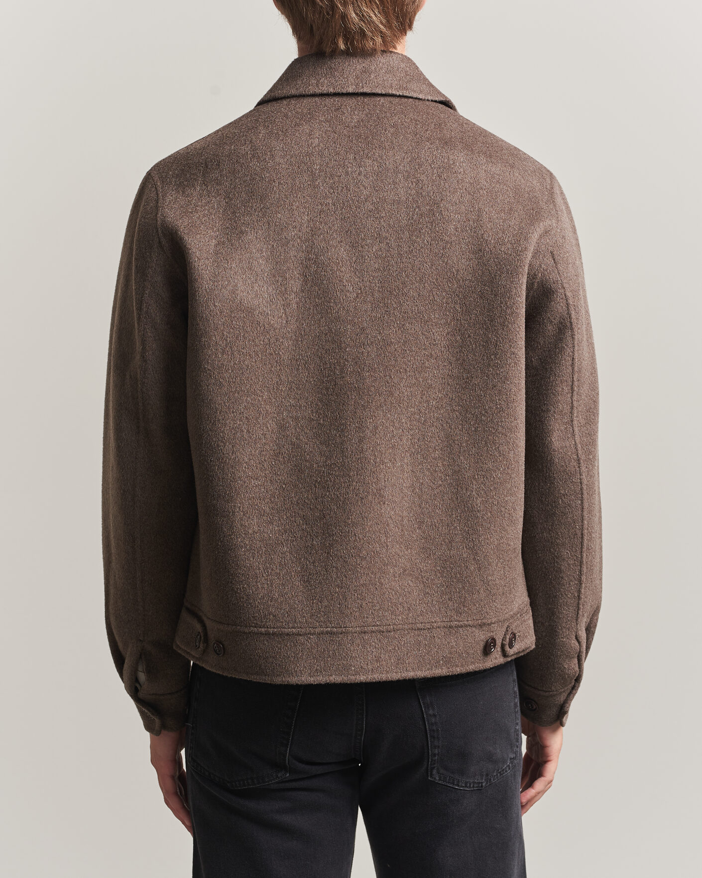 Homme | Manteaux Et Vestes | Gant | Handstitched Wool/Cashmere Jacket Shadow Brown