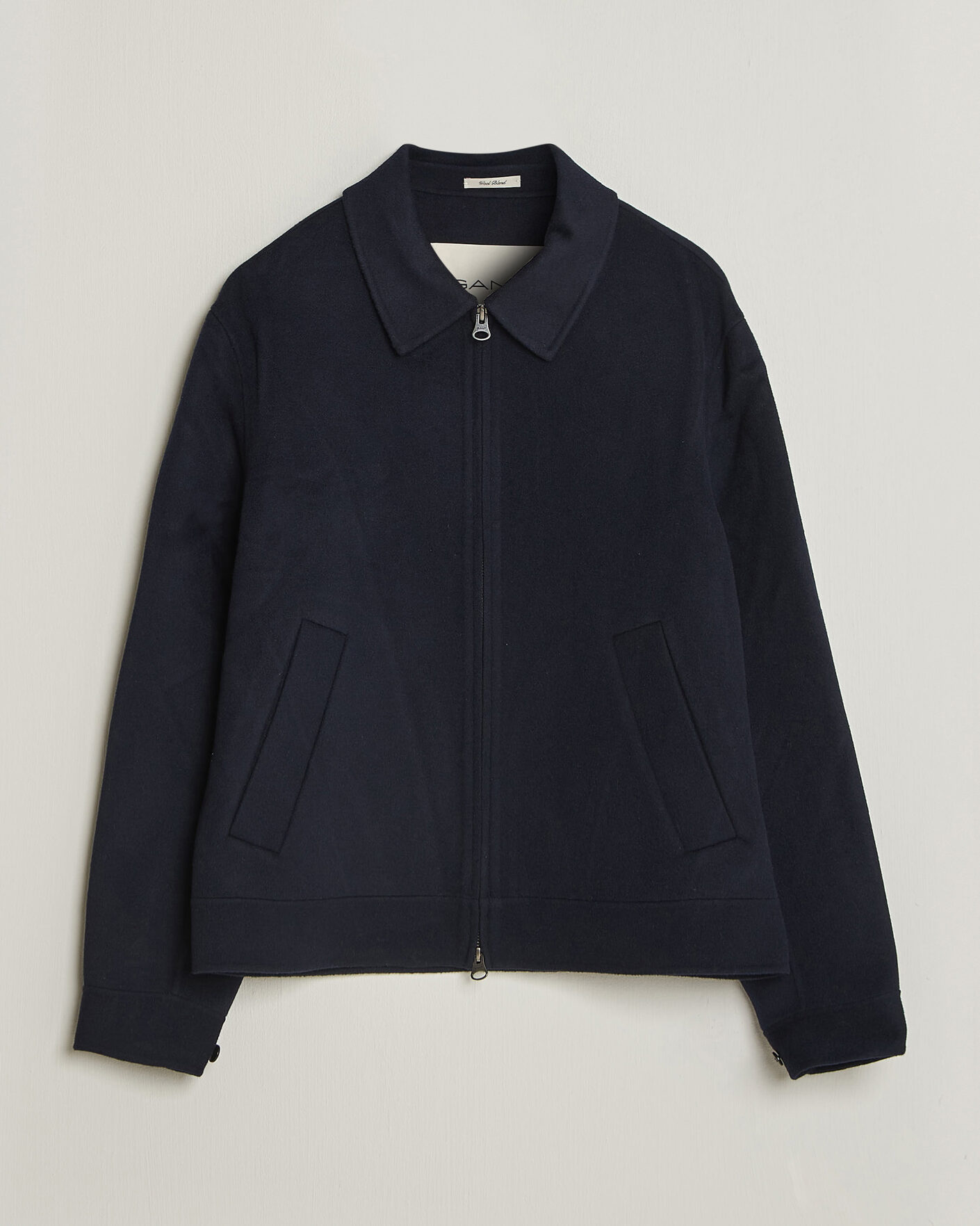 Homme | Manteaux Et Vestes | Gant | Handstitched Wool/Cashmere Jacket Evening Blue