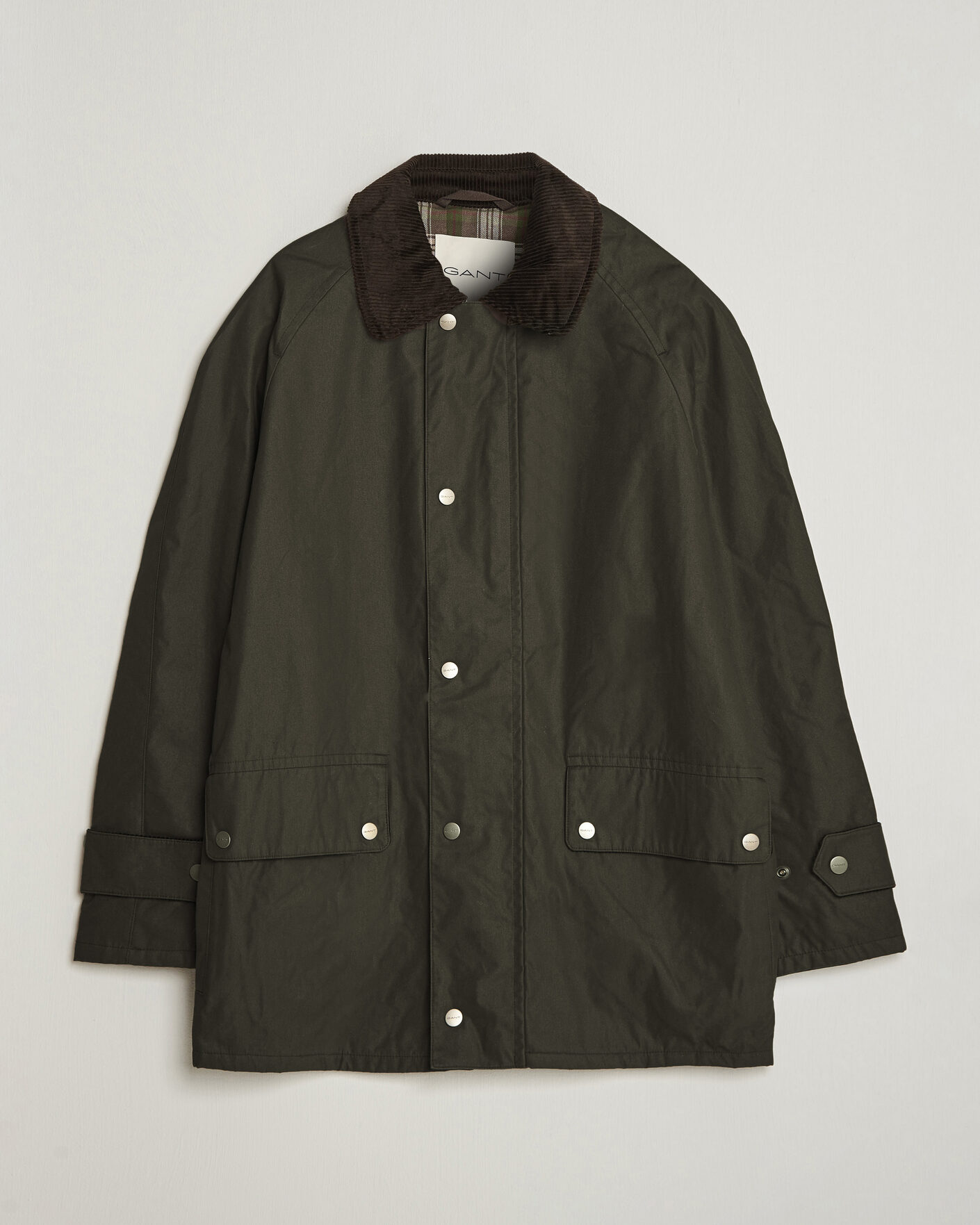 Homme | Manteaux Et Vestes | Gant | Waxed Barn Jacket Black Brown