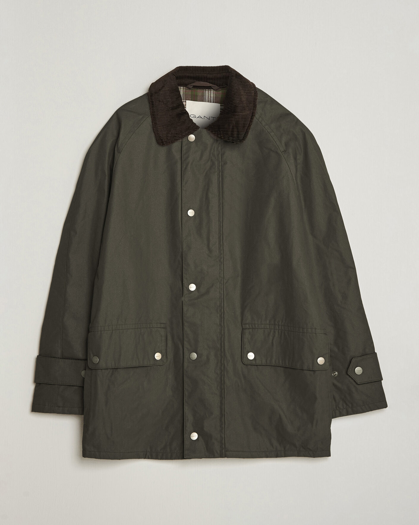 Homme | Manteaux Et Vestes | Gant | Waxed Barn Jacket Black Brown
