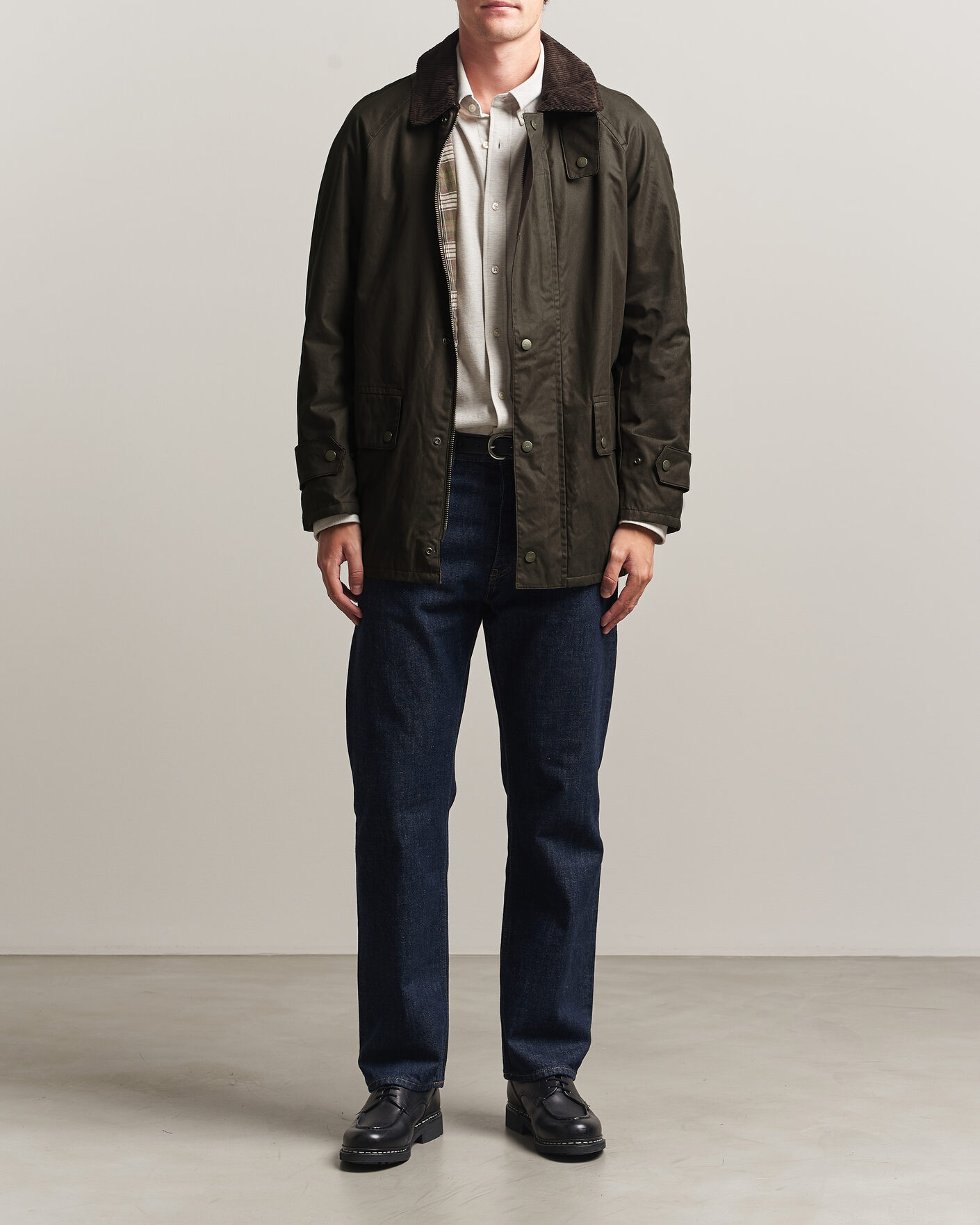 Homme | Manteaux Et Vestes | Gant | Waxed Barn Jacket Black Brown