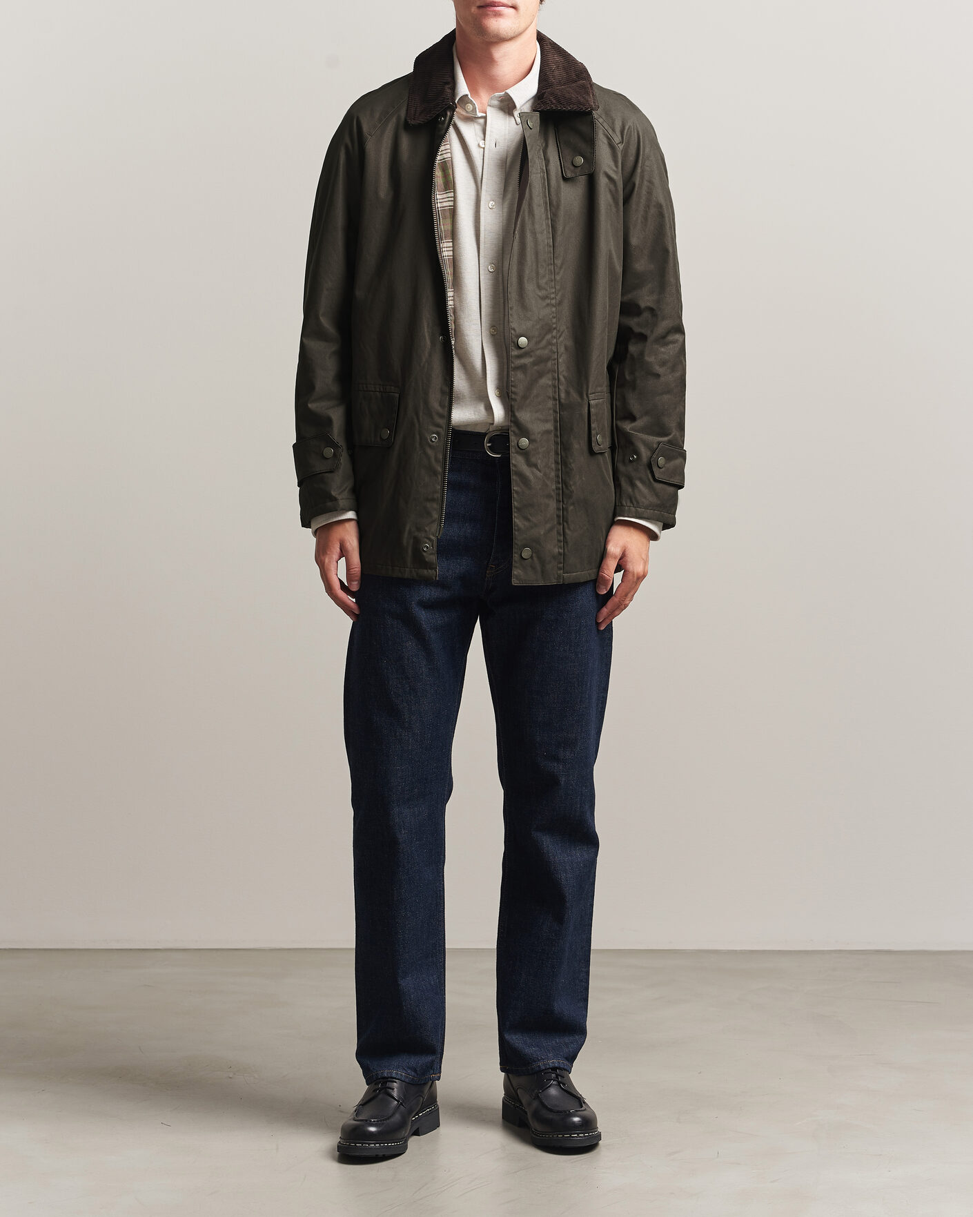 Homme | Manteaux Et Vestes | Gant | Waxed Barn Jacket Black Brown