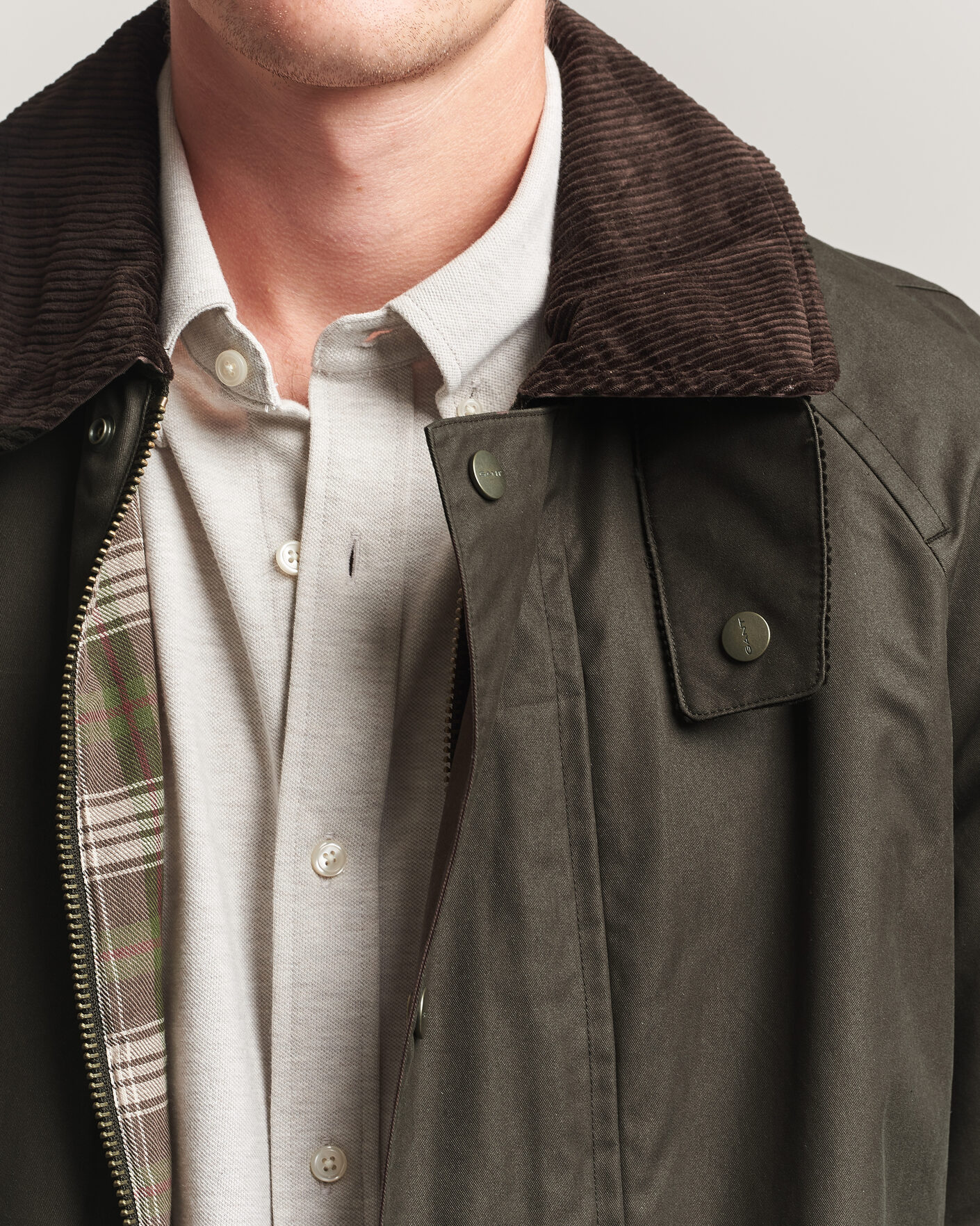 Homme | Manteaux Et Vestes | Gant | Waxed Barn Jacket Black Brown