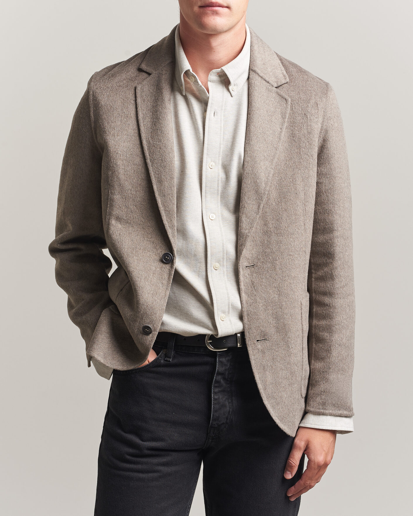 Homme | Blazers | Gant | Handstitched Unlined Blazer Mist Taupe