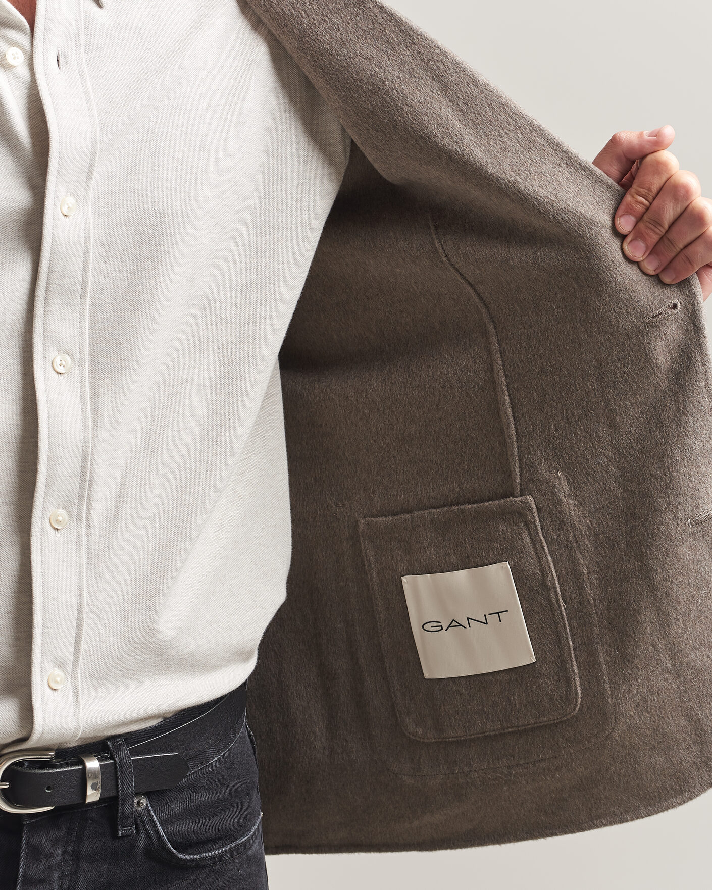 Homme | Blazers | Gant | Handstitched Unlined Blazer Mist Taupe
