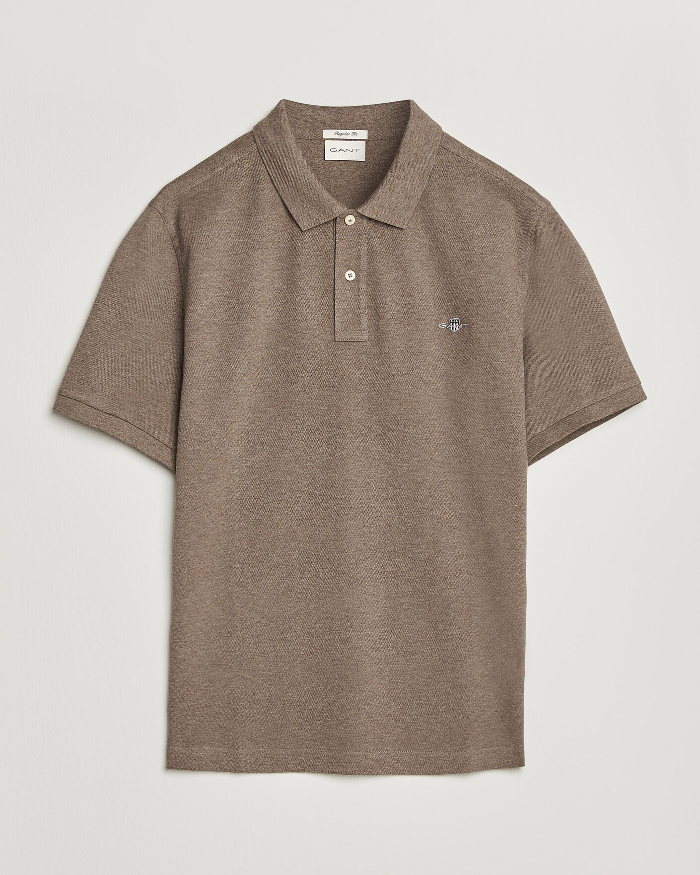 Homme | Polos | Gant | The Original Polo Dark Hazelnut Melange