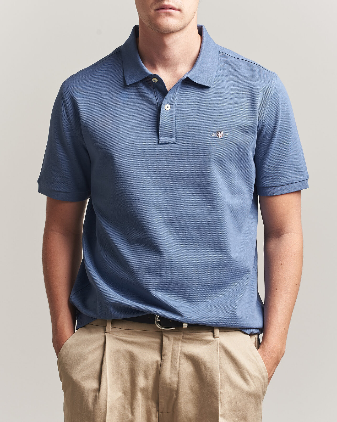 Homme | Polos | Gant | The Original Polo Blue Horizon