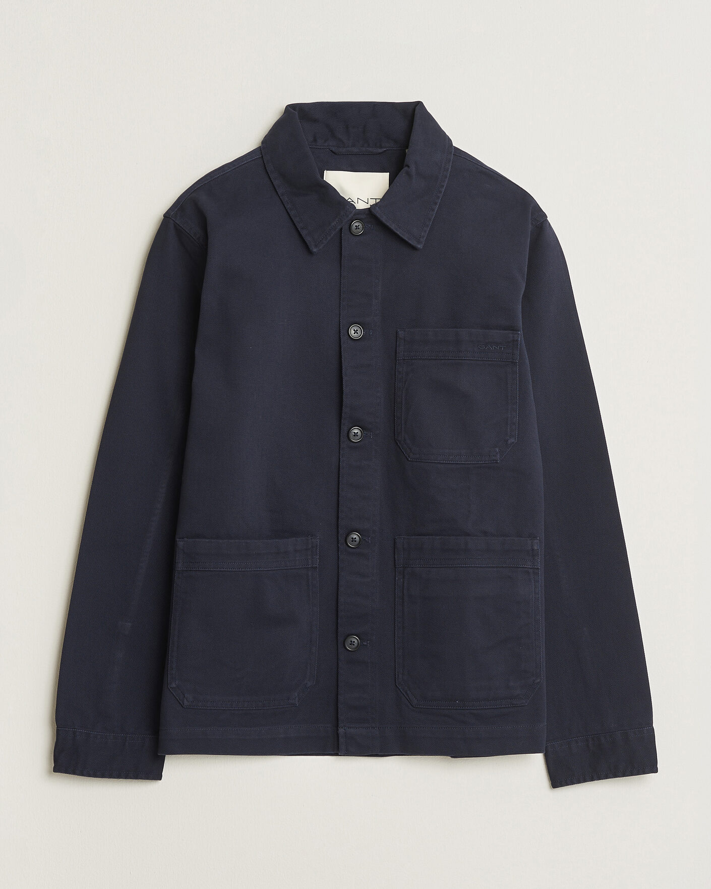 Homme | Chemises | Gant | Regular Fit Brushed Twill Overshirt Evening Blue