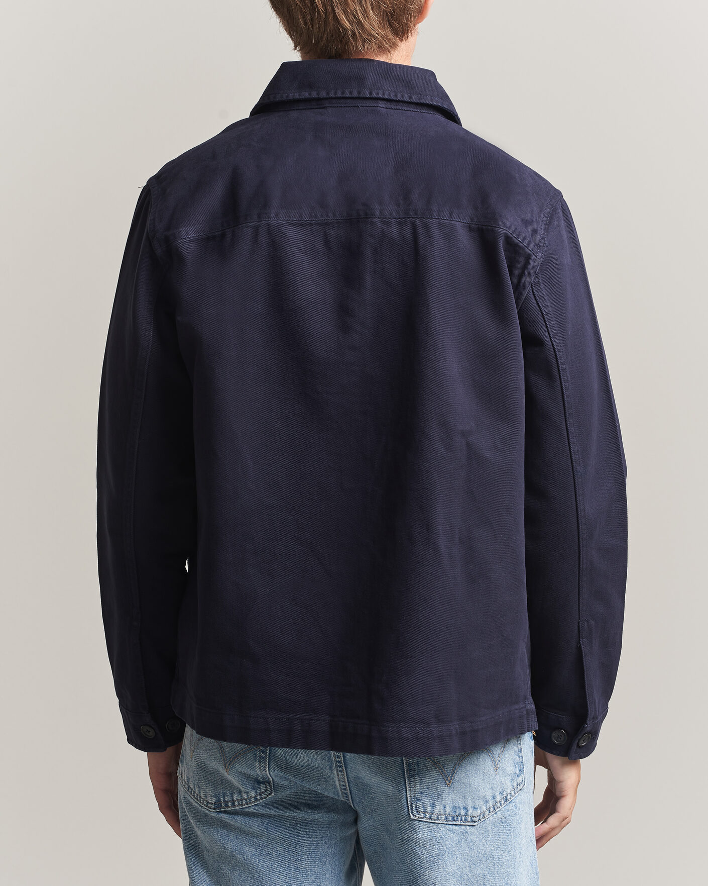 Homme | Chemises | Gant | Regular Fit Brushed Twill Overshirt Evening Blue