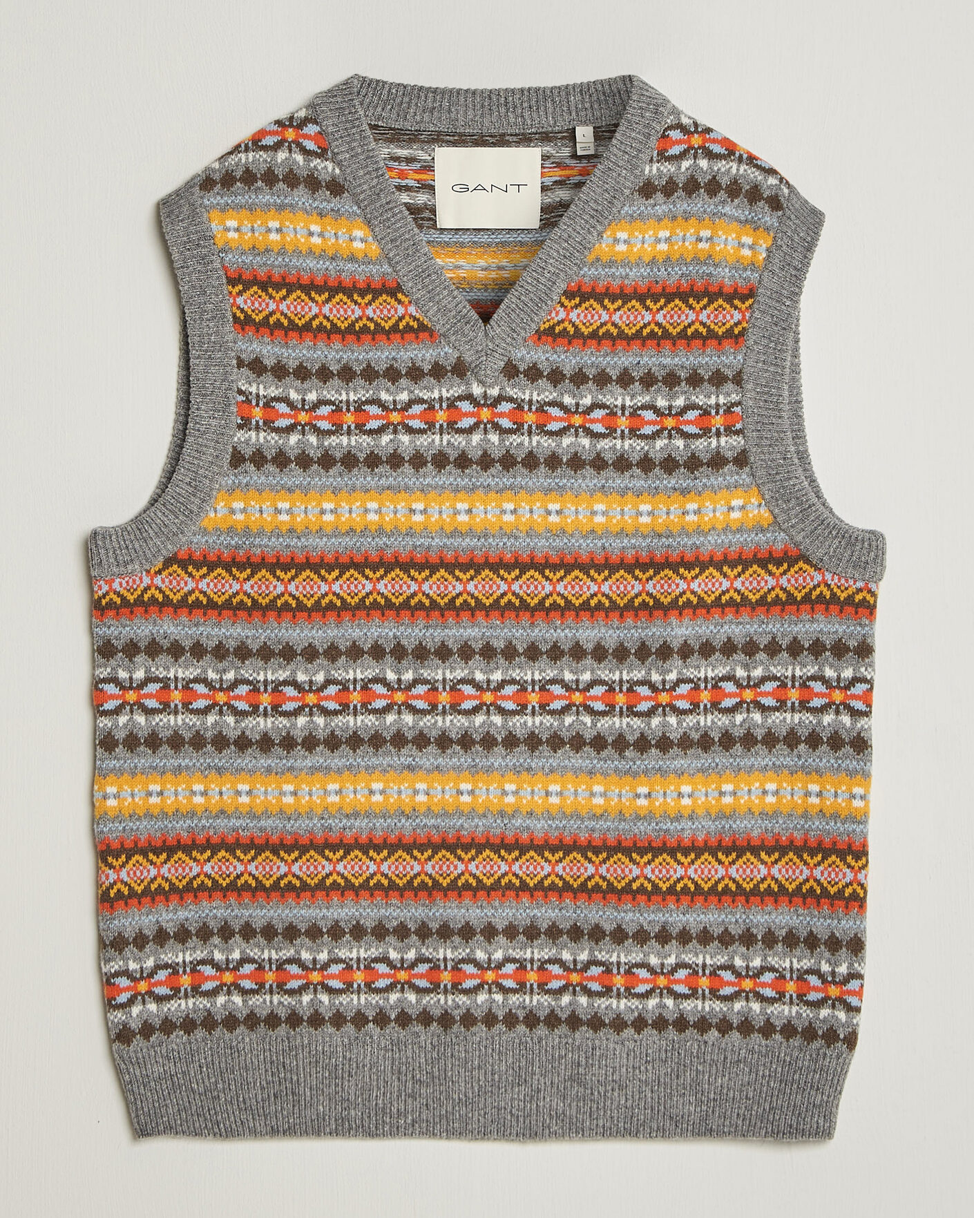 Homme | Pulls Et Tricots | Gant | Wool Knitted Fairisle Vest Multi