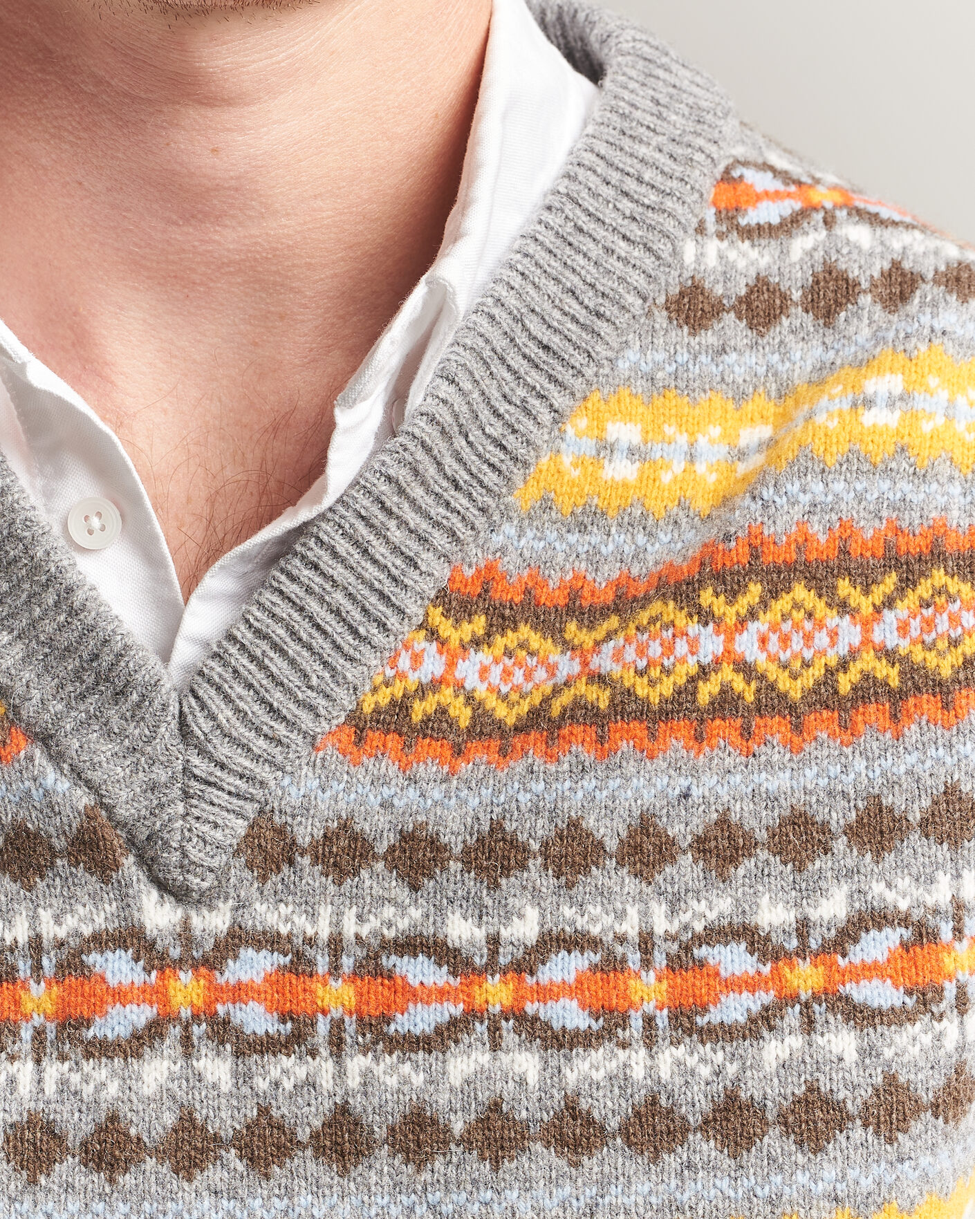 Homme | Pulls Et Tricots | Gant | Wool Knitted Fairisle Vest Multi