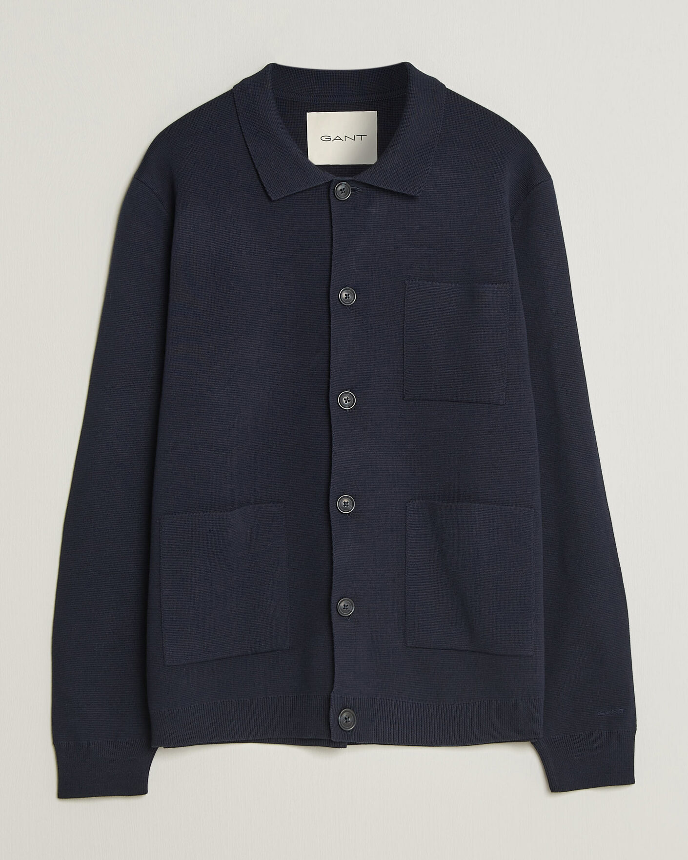 Homme | Pulls Et Tricots | Gant | Milano Knitted Cardigan Evening Blue