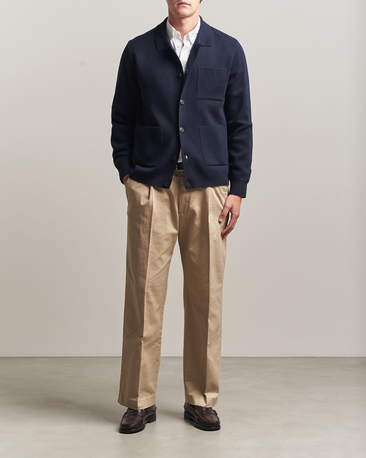 Homme | Pulls Et Tricots | Gant | Milano Knitted Cardigan Evening Blue