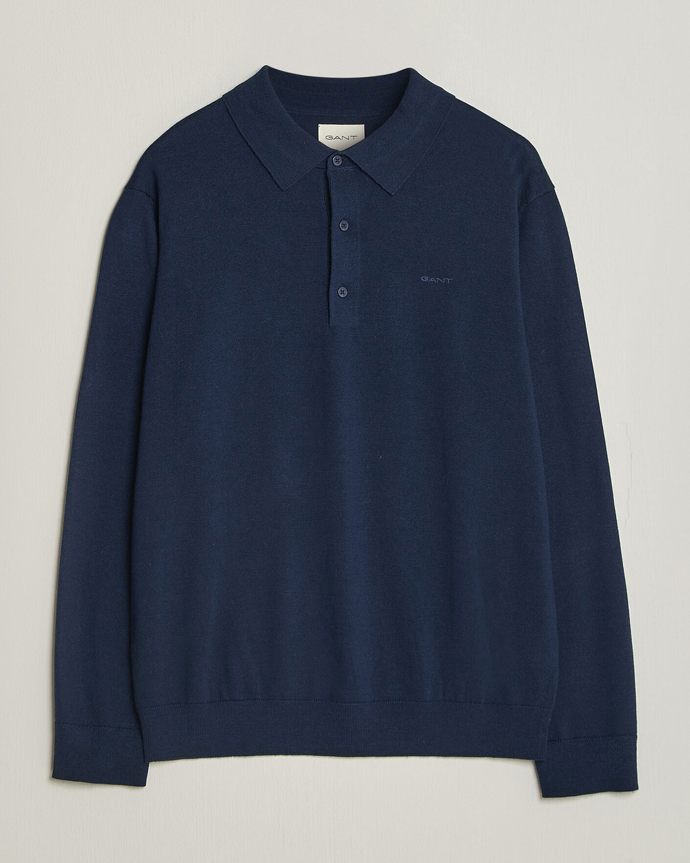 Homme | Pulls Et Tricots | Gant | Extrafine Merino Knitted Polo Marine